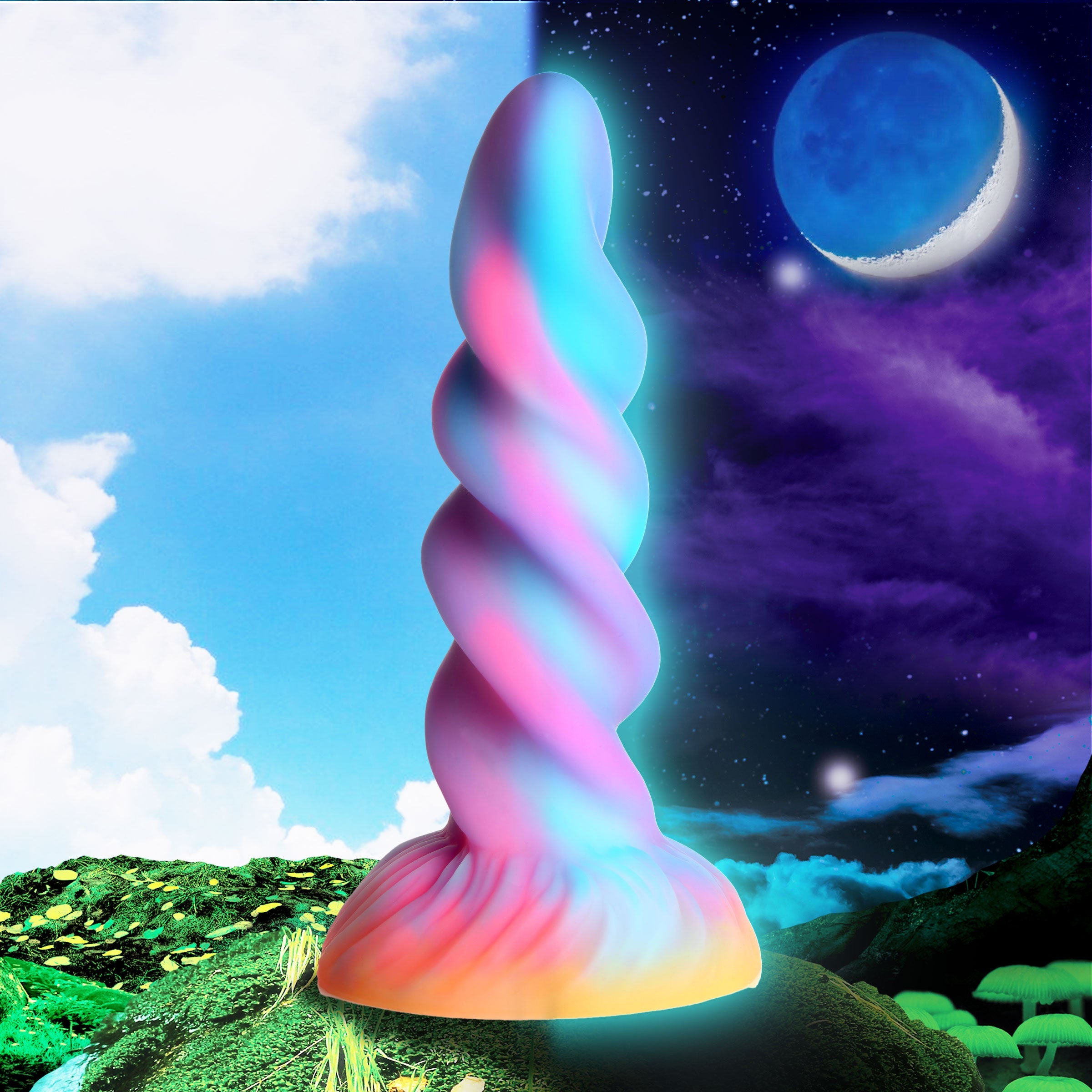 Moon Rider Glow-in-the-dark Unicorn Dildo