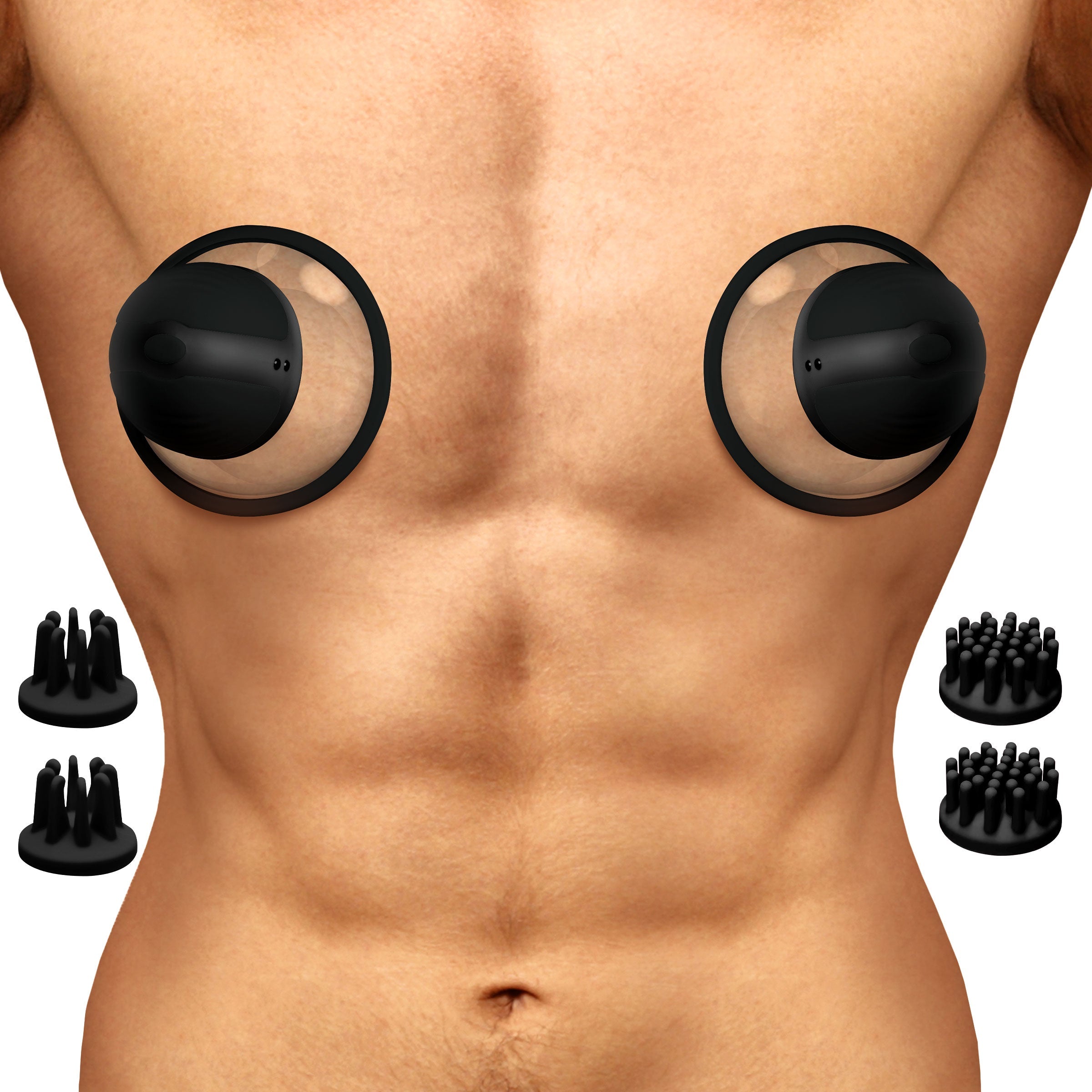 10X Rotating Nipple Suckers with 4 Attachments 10X Rotating Nipple Suckers with 4 Attachments