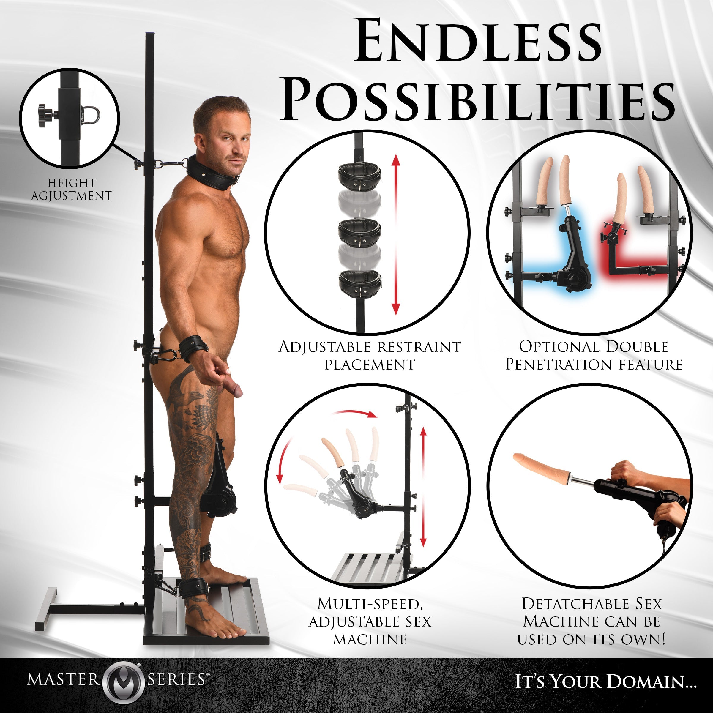 Ultimate Enforcer Forced Orgasm Tower with Sex Machine