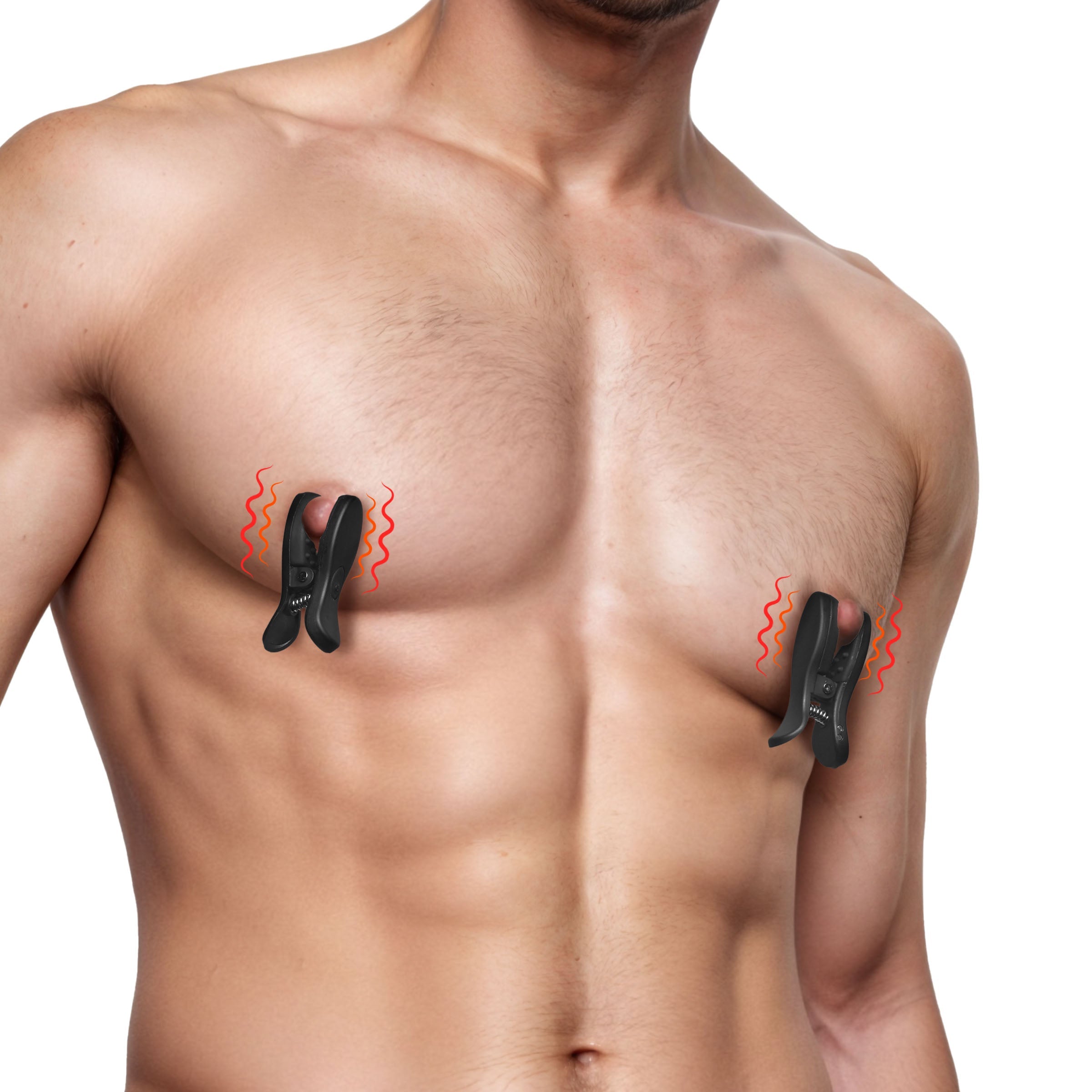 Dark Grip Wireless Vibrating Nipple Clamps with Rechargeable Case Dark Grip Wireless Vibrating Nipple Clamps with Rechargeable Case