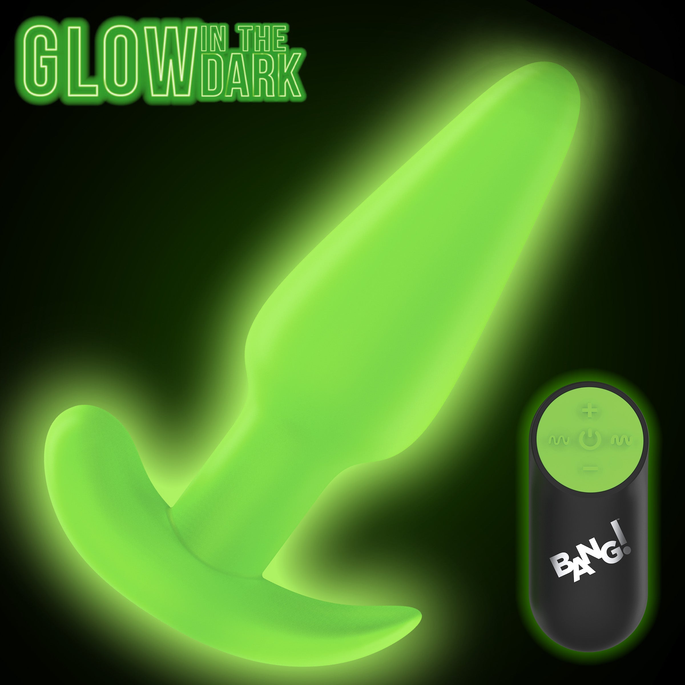 Glow-in-the-Dark Silicone Butt Plug Glow-in-the-Dark Silicone Butt Plug