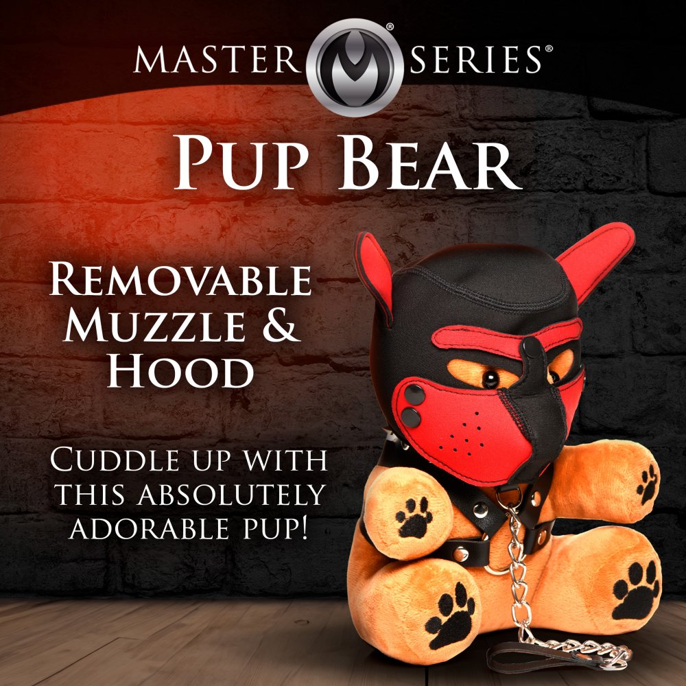 Pup Bear with Removeable Muzzle and Hood