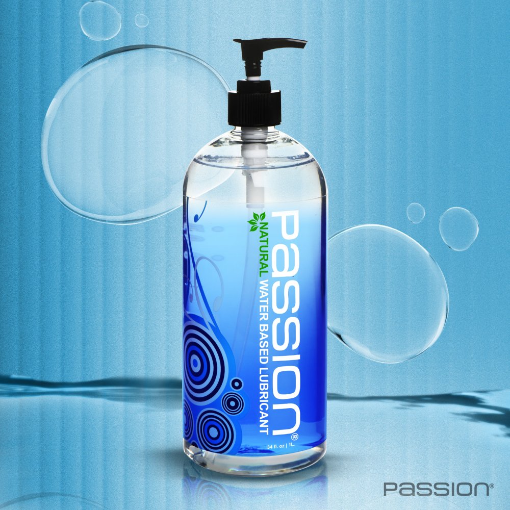 34oz Passion Natural Water-Based Lube Pump