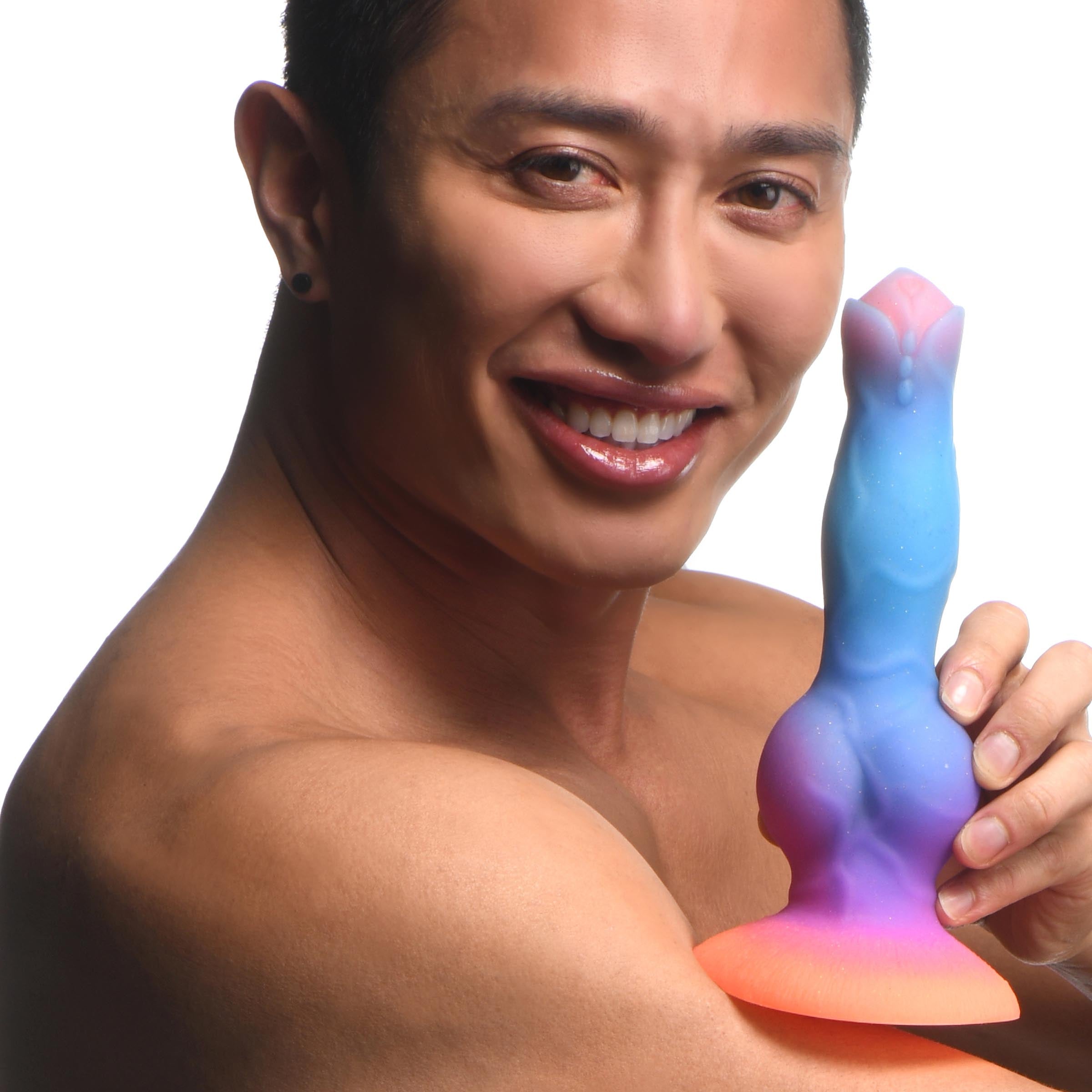 Space Cock Glow-in-the-Dark Silicone Alien Dildo