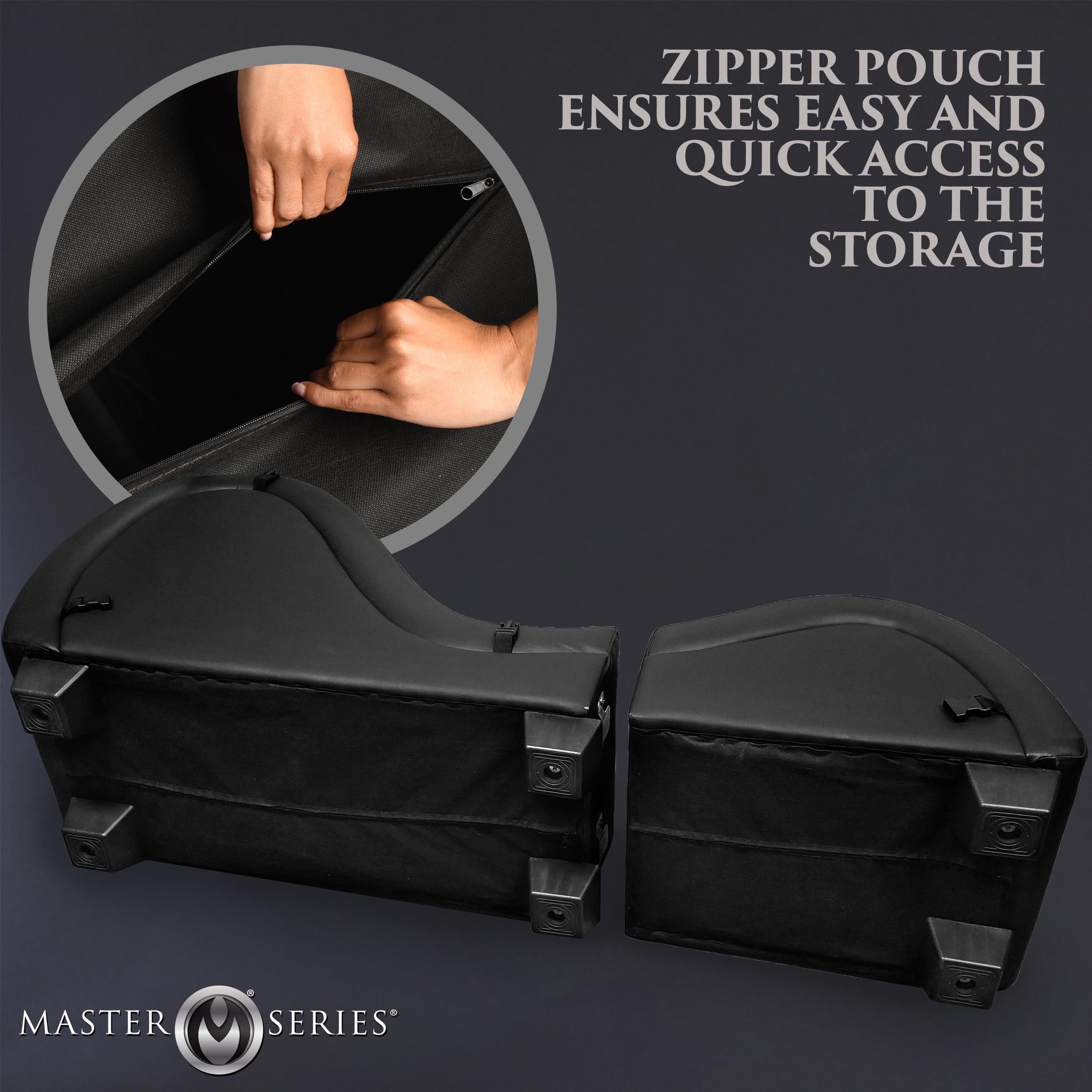 Black Detachable Kinky Couch Sex Chaise with Love Pillows