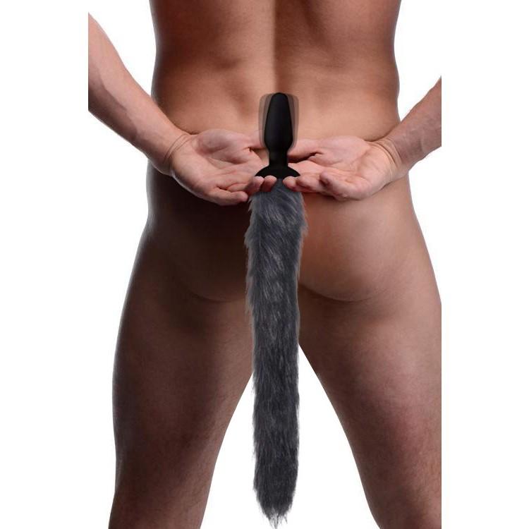 Remote Control Vibrating Fox Tail Anal Plug Remote Control Vibrating Fox Tail Anal Plug
