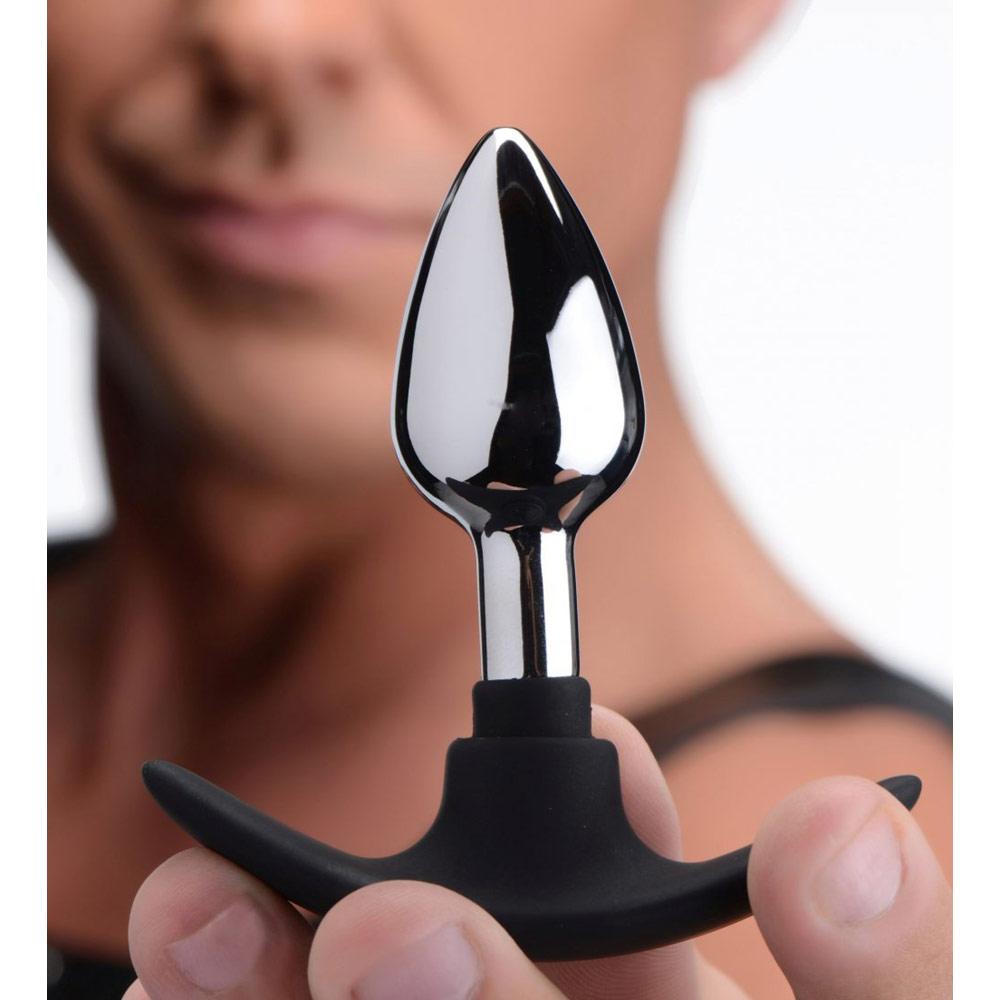 Dark Invader Metal and Silicone Anal Plug