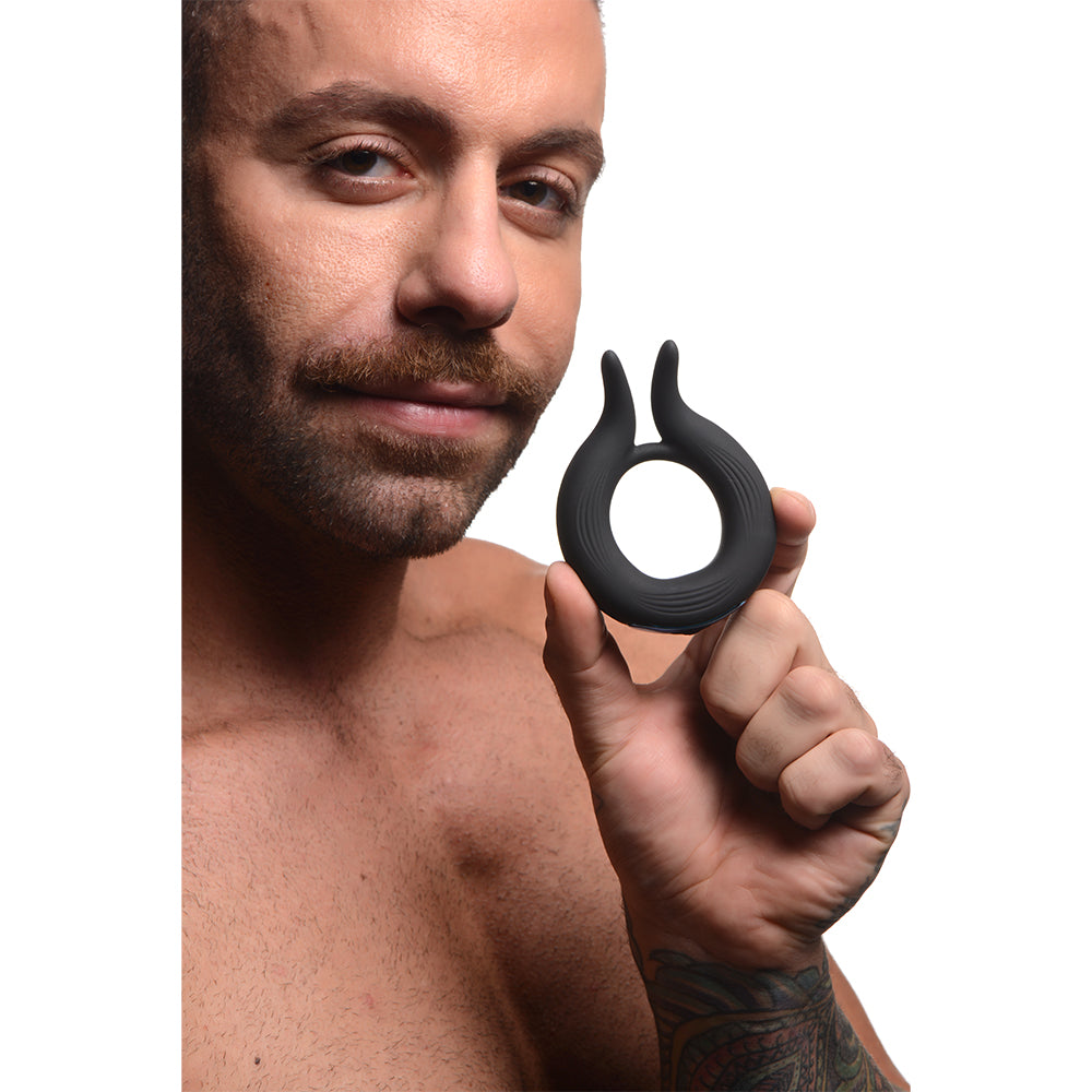 10X Dual Stim Silicone Cock Ring