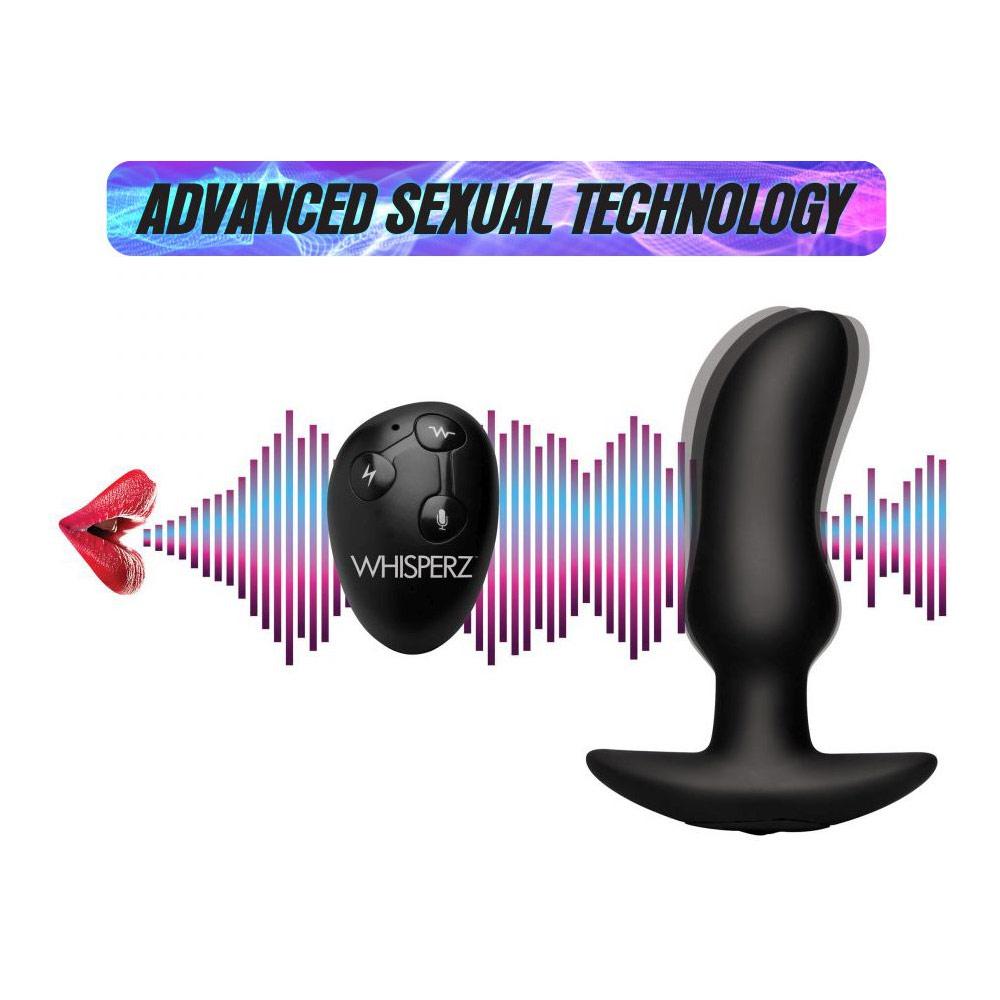 Voice Activated 10X Vibrating Prostate Plug with Remote Control