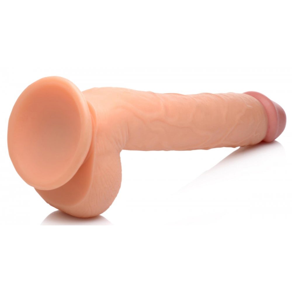 Long Logan 10 Inch Dildo with Balls
