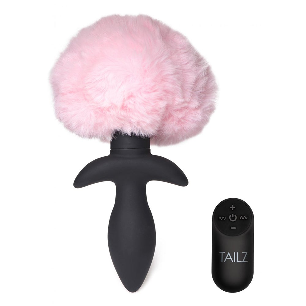 Remote Control Wagging Bunny Tail Anal Plug Remote Control Wagging Bunny Tail Anal Plug