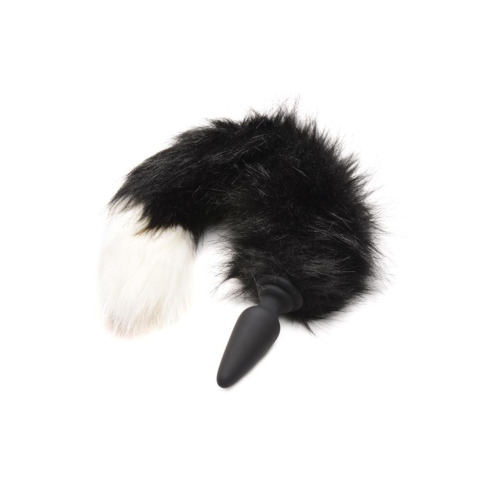 Large Anal Plug with Interchangeable Fox Tail
