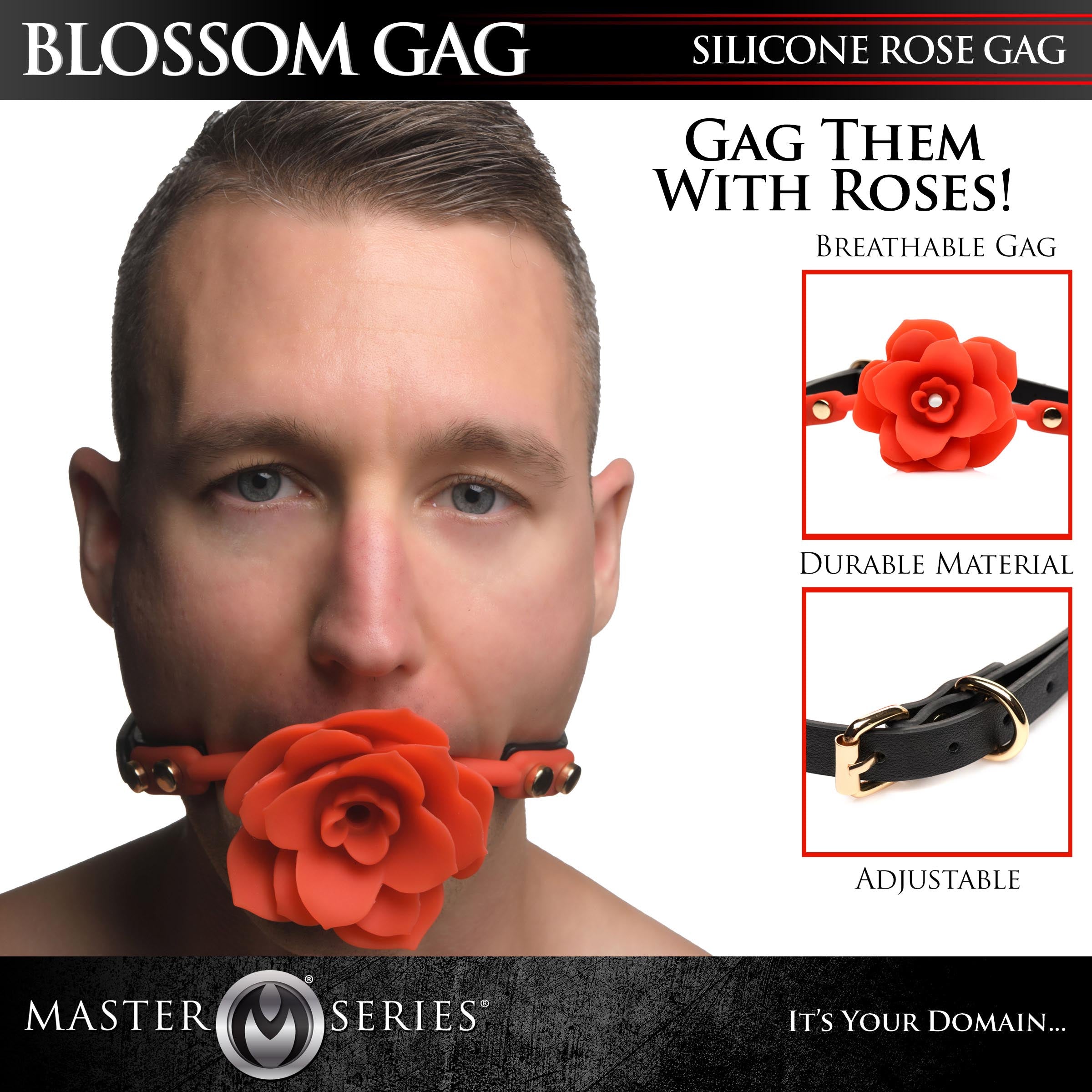 Blossom Silicone Breathable Rose Gag