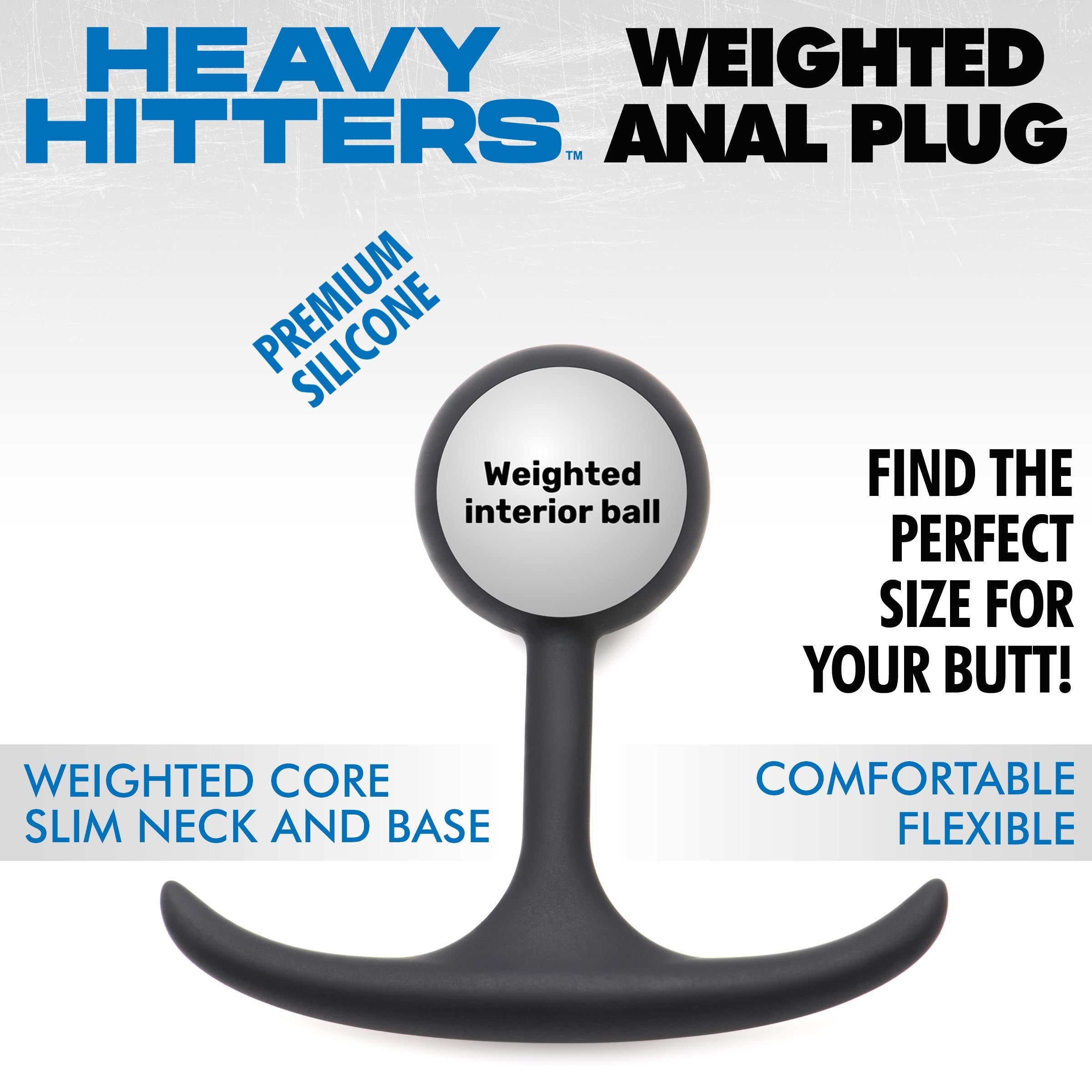 Premium Silicone Weighted Anal Plug