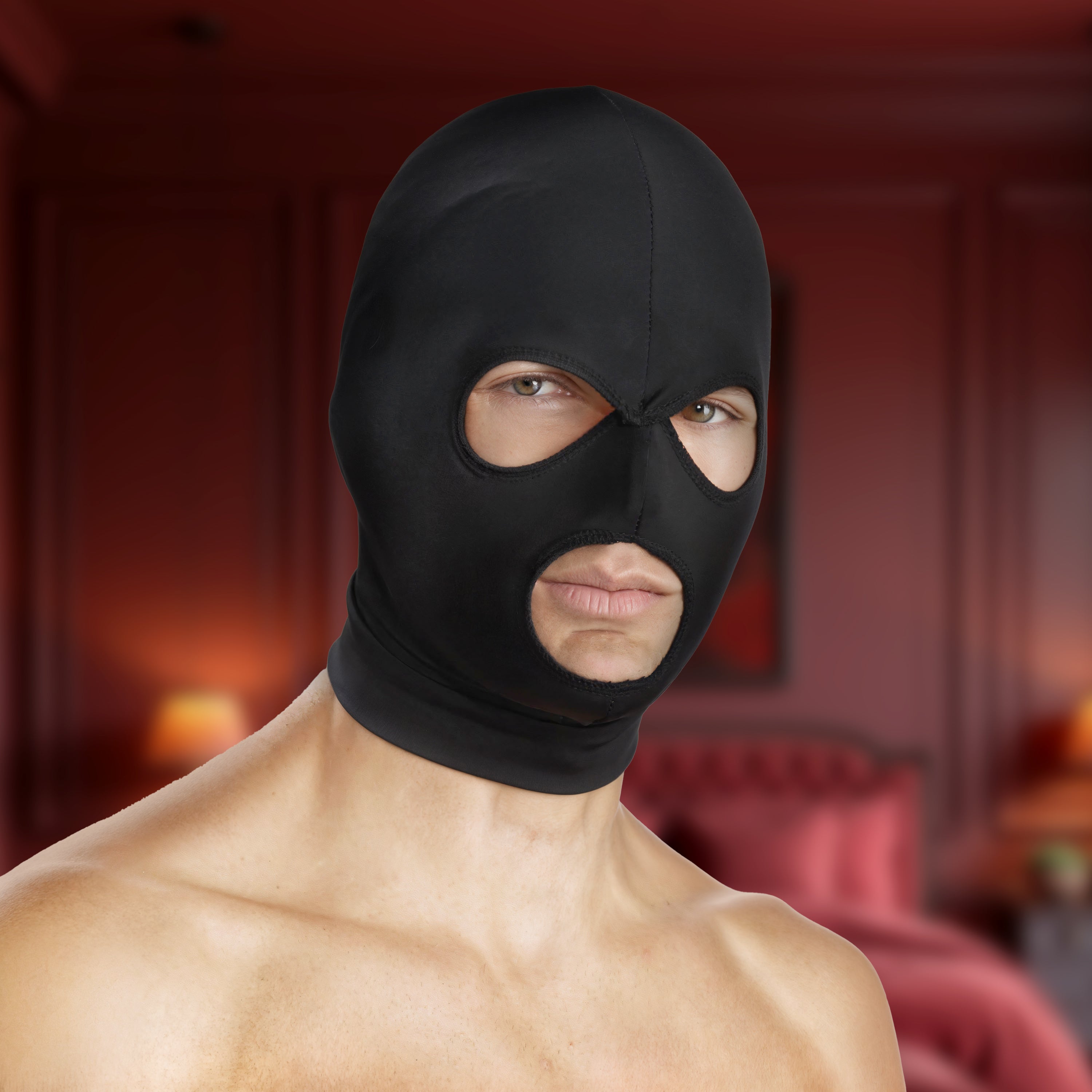 Spandex Hood with Mouth and Eye Opening