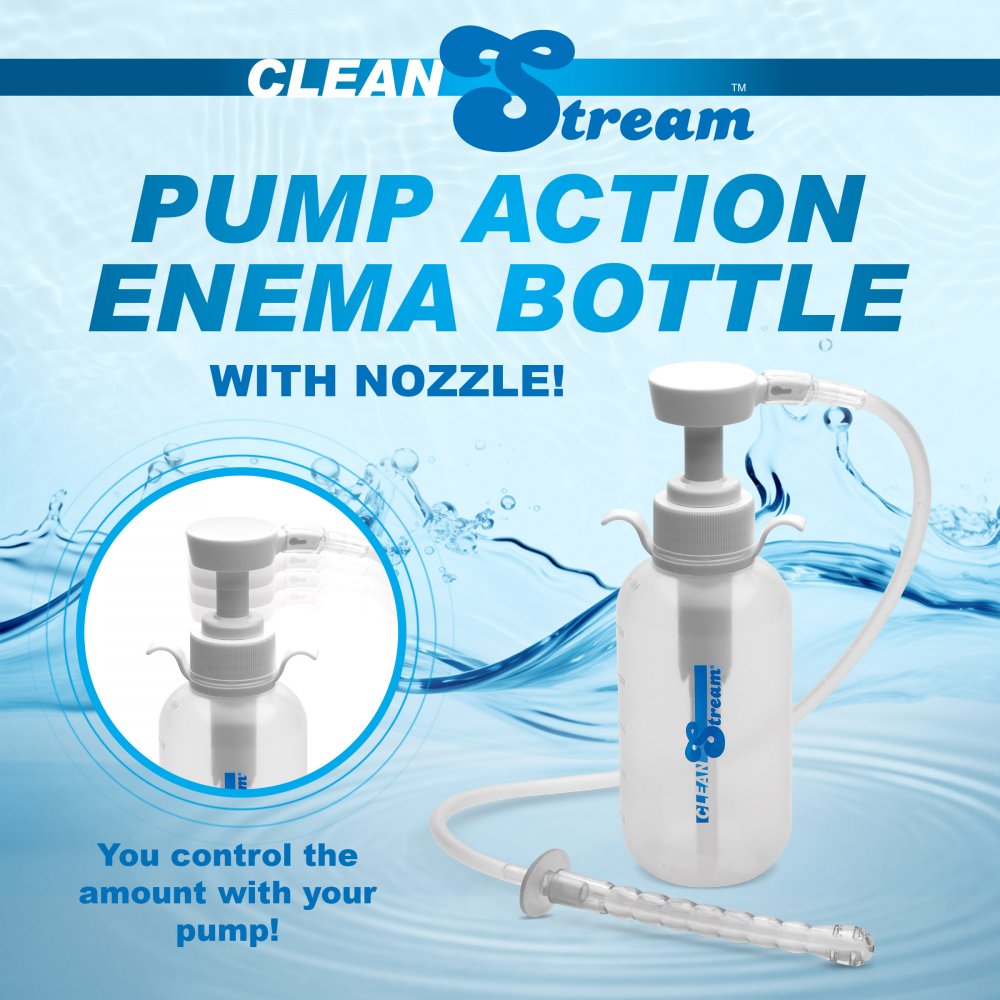Pump Action Enema Bottle with Nozzle