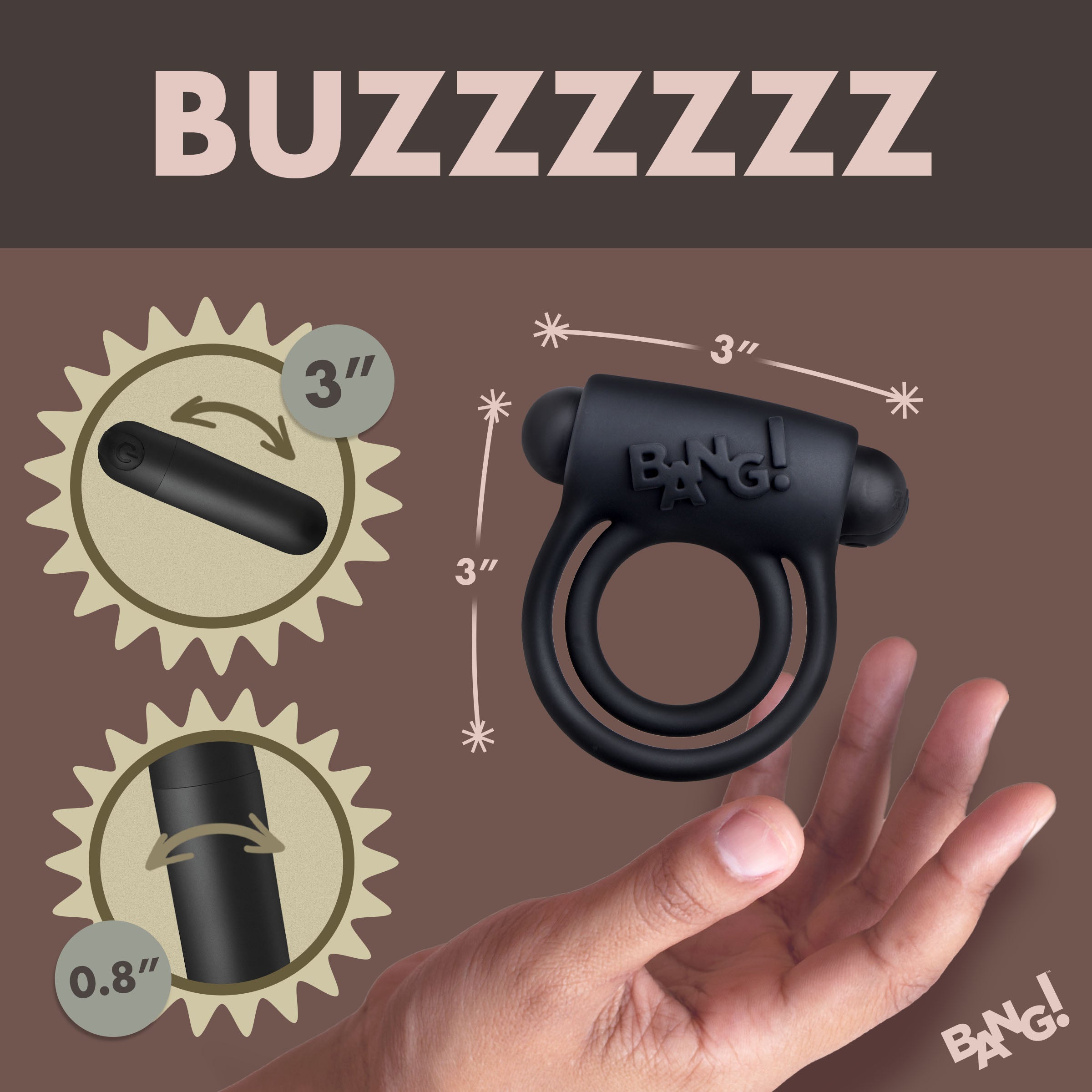 Remote Control 28X Vibrating Cock Ring and Bullet Remote Control 28X Vibrating Cock Ring and Bullet