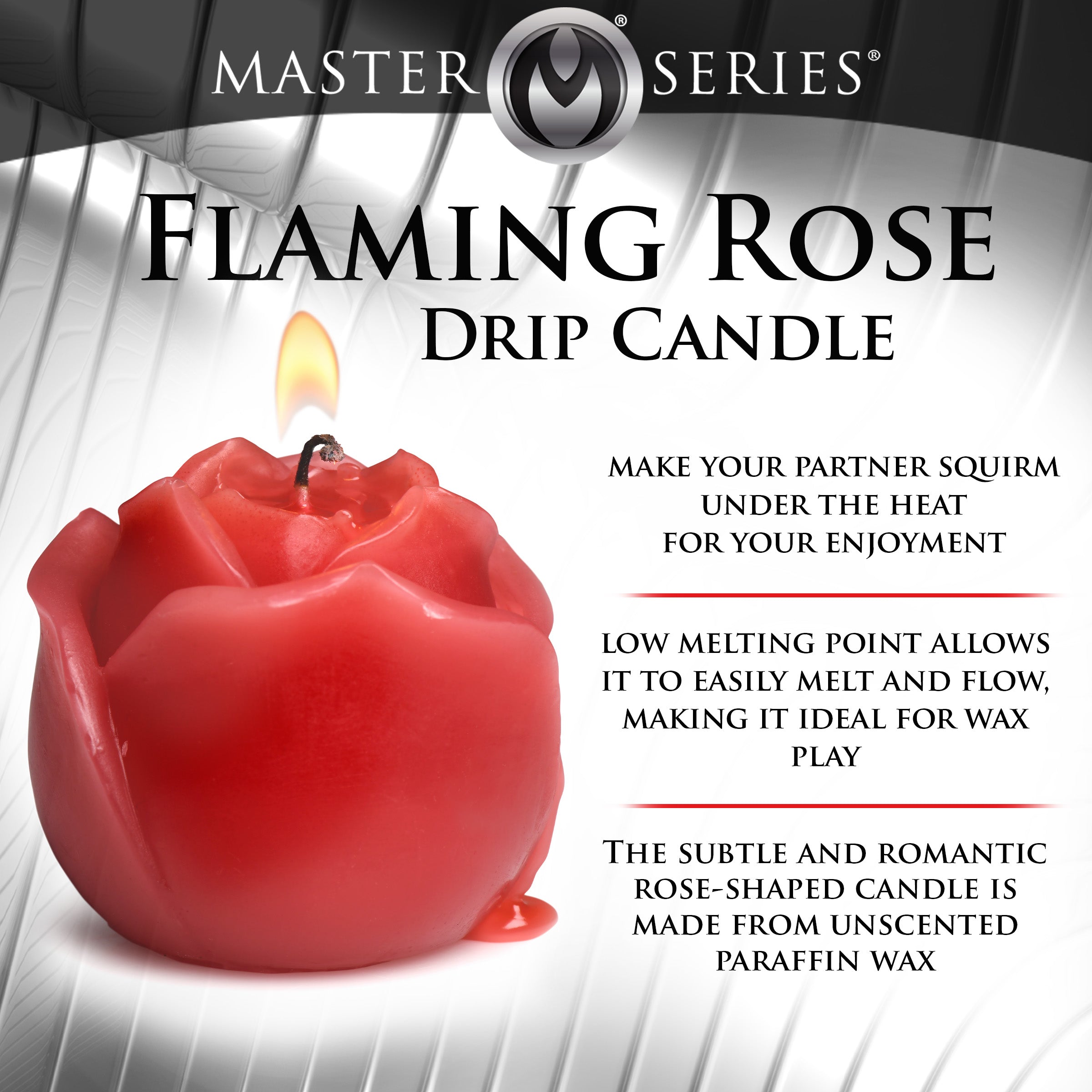 Flaming Rose Drip Candle