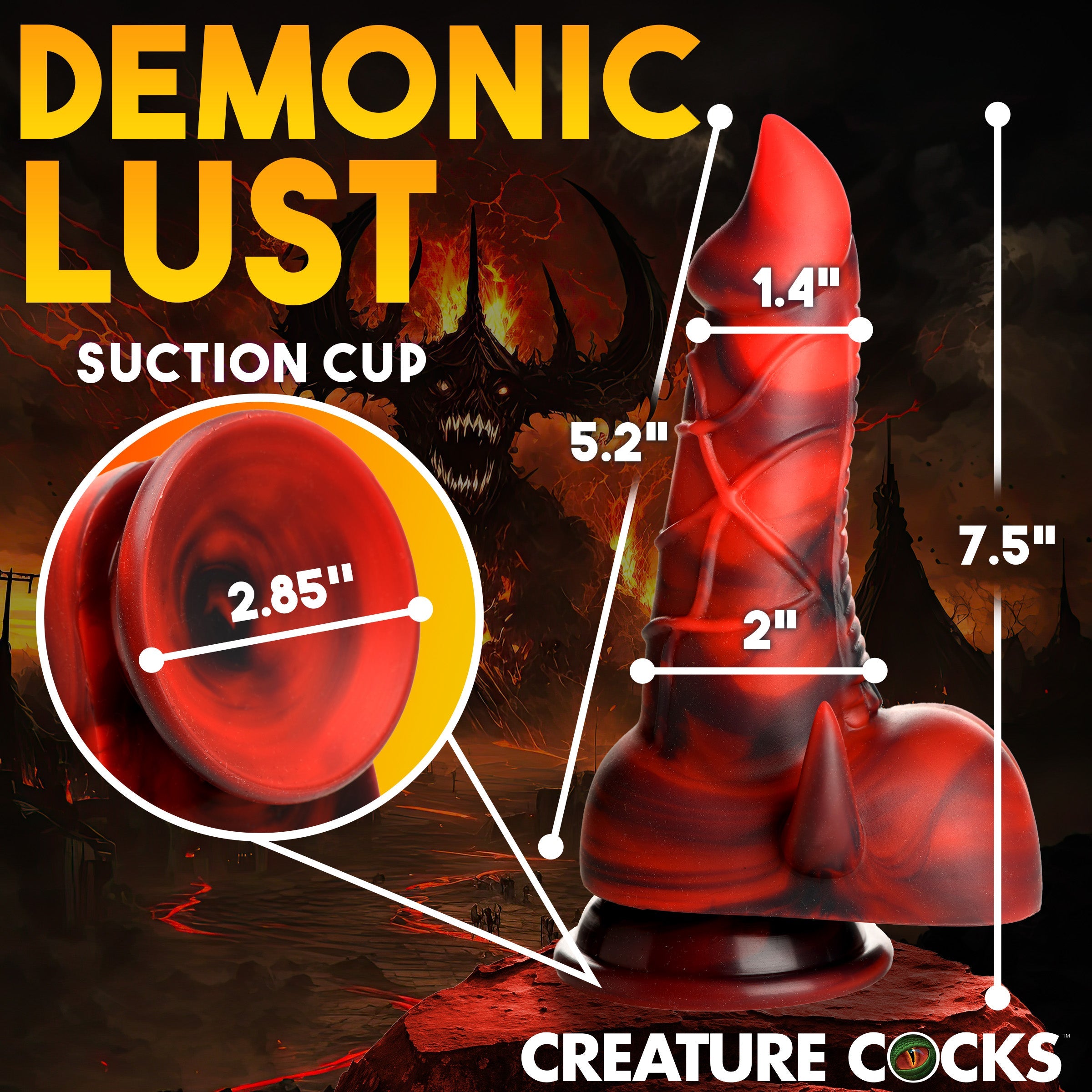 ***Only $29*** Horny Devil Demon Silicone Dildo