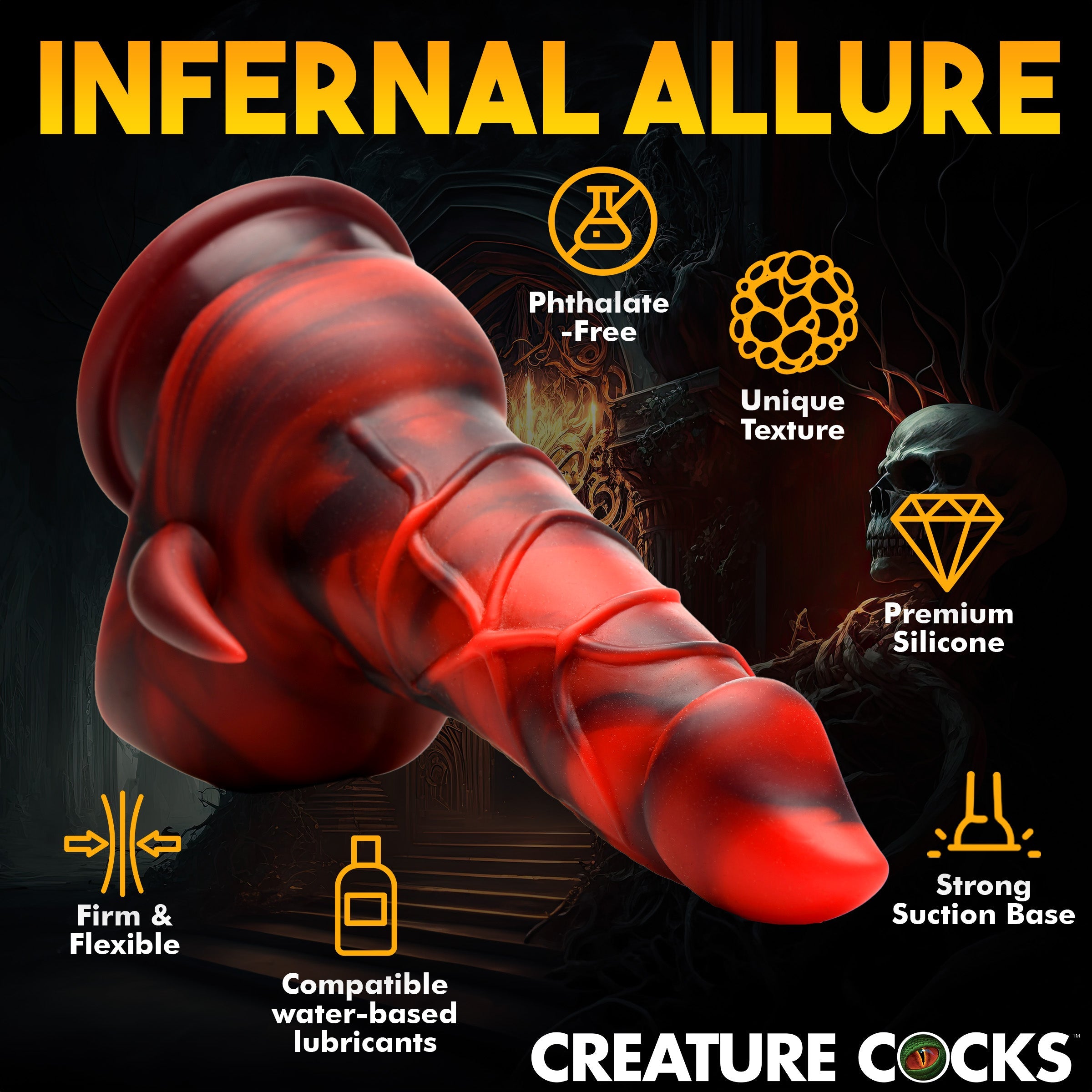 ***Only $29*** Horny Devil Demon Silicone Dildo