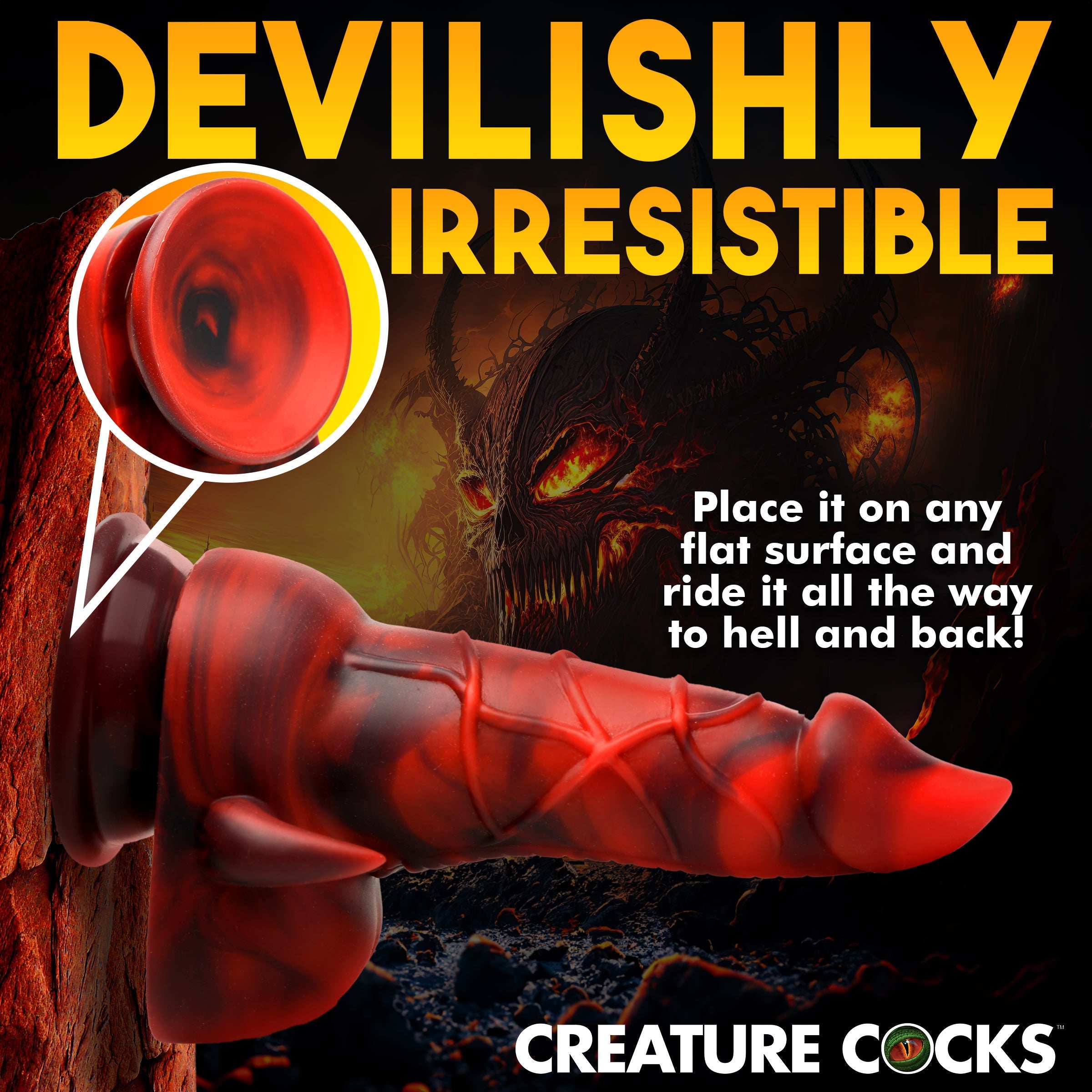 ***Only $29*** Horny Devil Demon Silicone Dildo