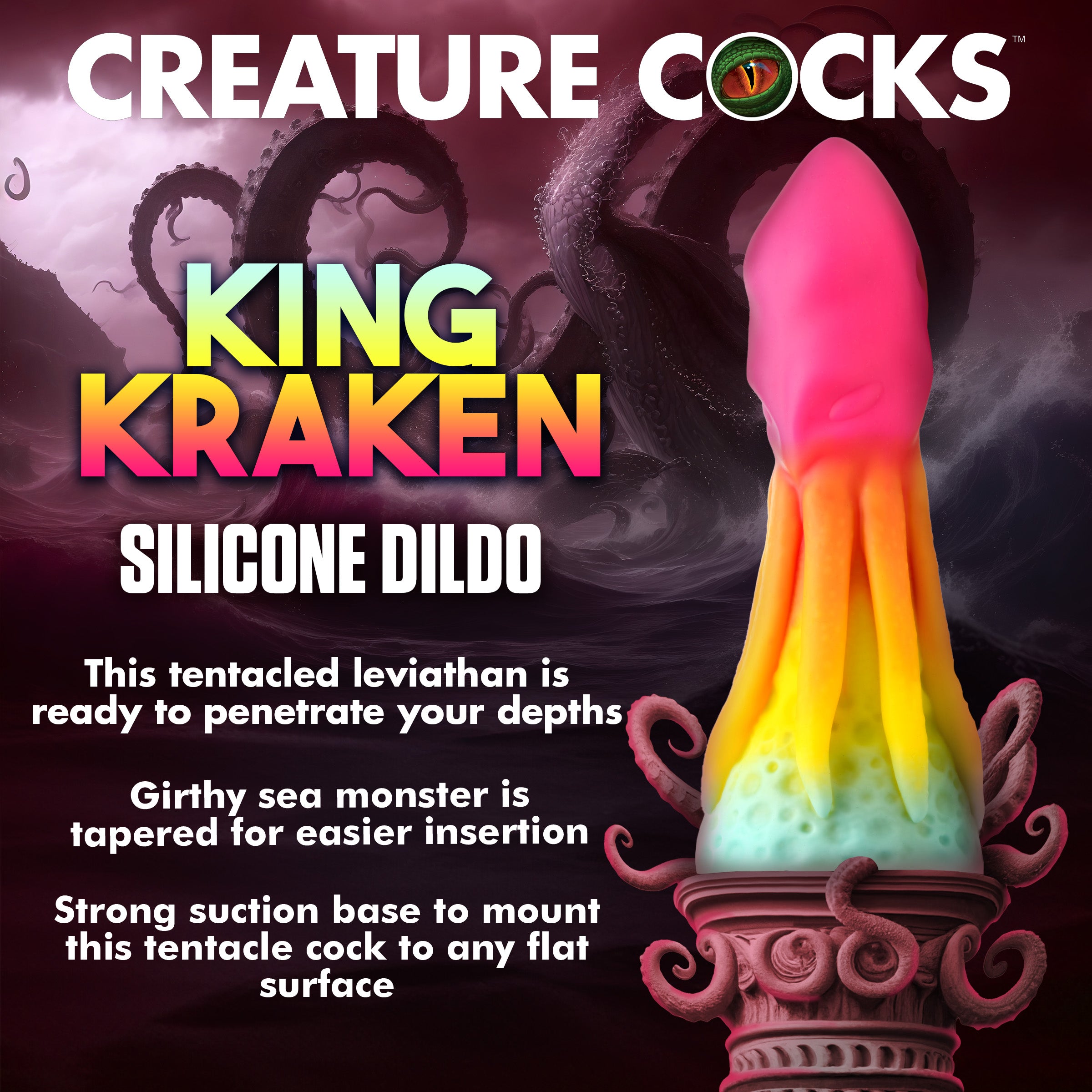 ***Only $29*** King Kraken Silicone Dildo