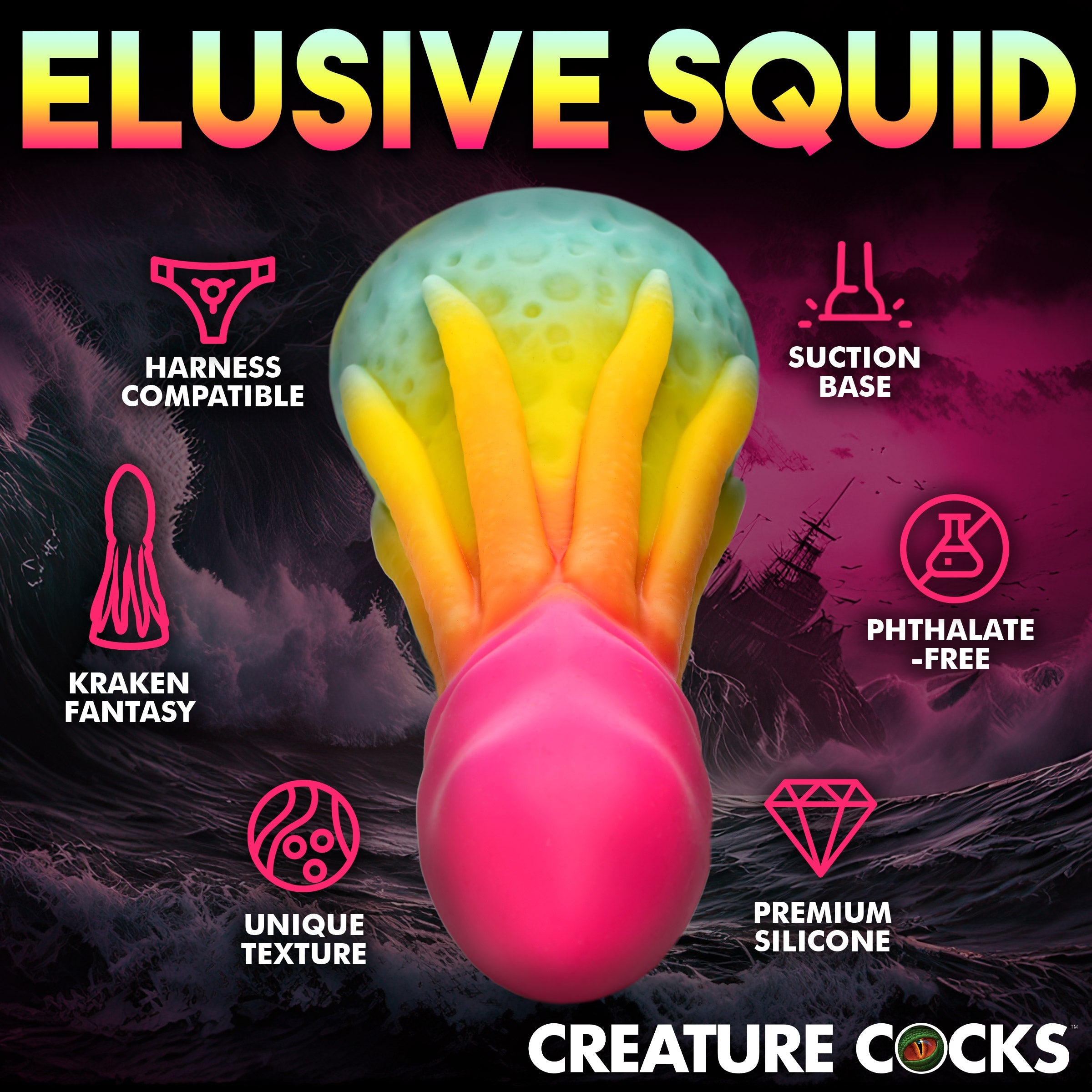 ***Only $29*** King Kraken Silicone Dildo