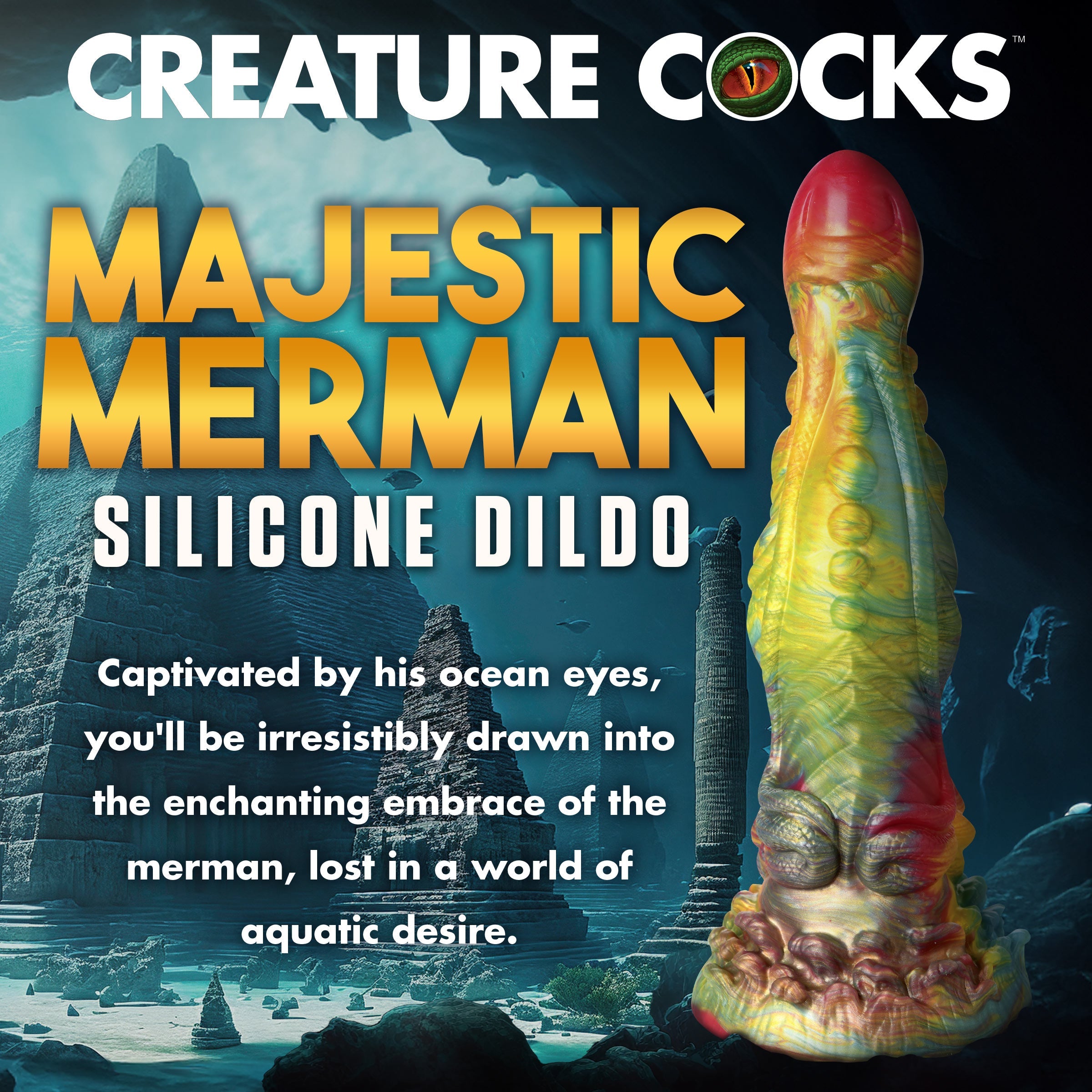 Majestic Merman Silicone Dildo