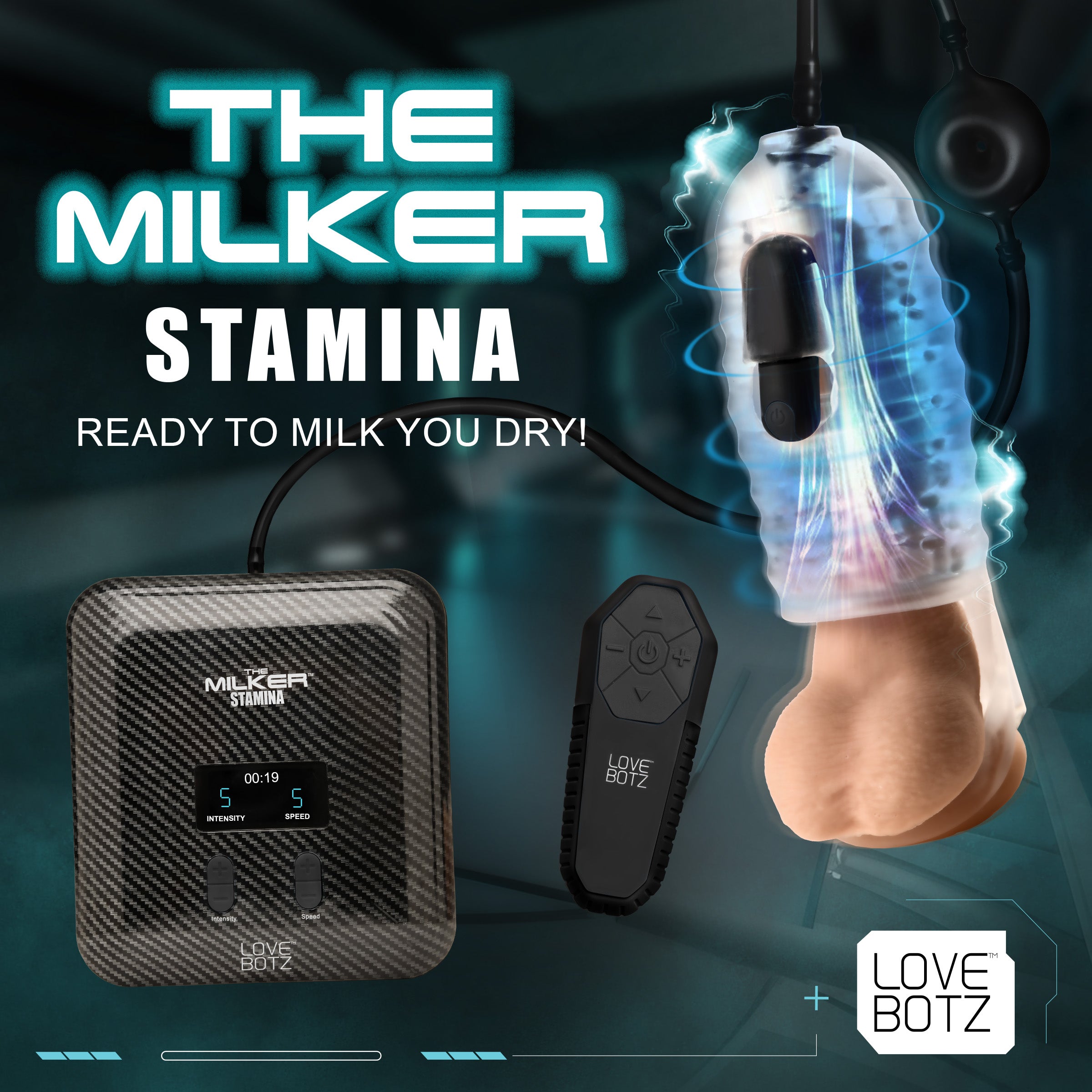 The Milker Stamina with Automatic Stroking, Suction and Vibration