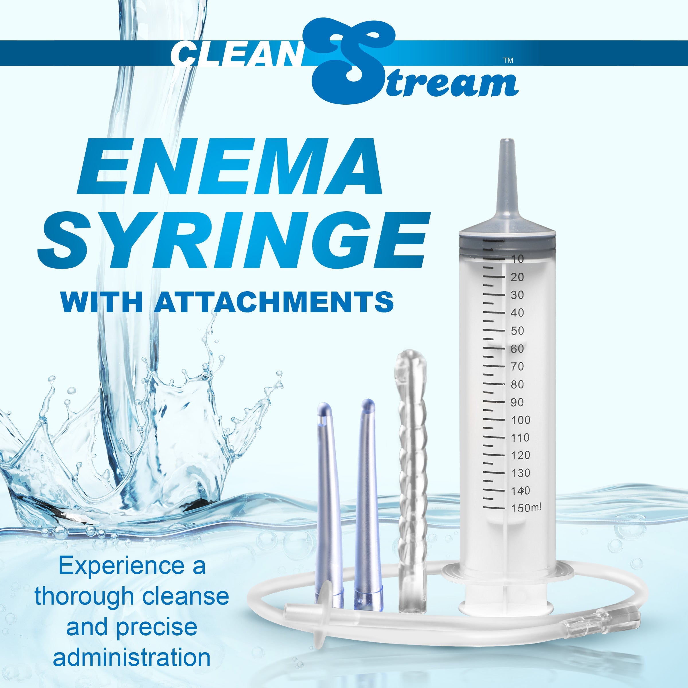 Enema 150 mL Syringe with Attachments