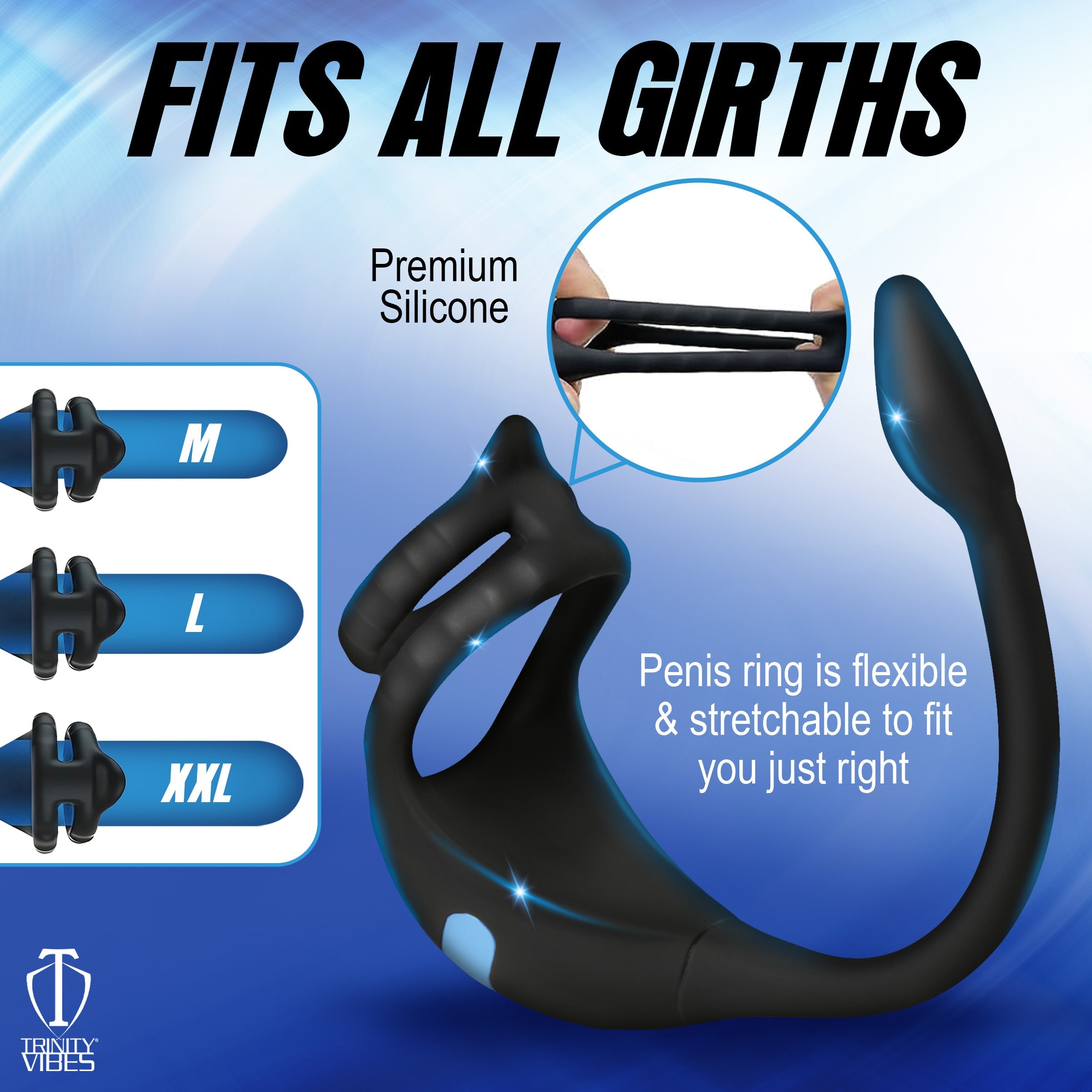 Vibrating Silicone Cock Ring and Anal Stimulator Vibrating Silicone Cock Ring and Anal Stimulator