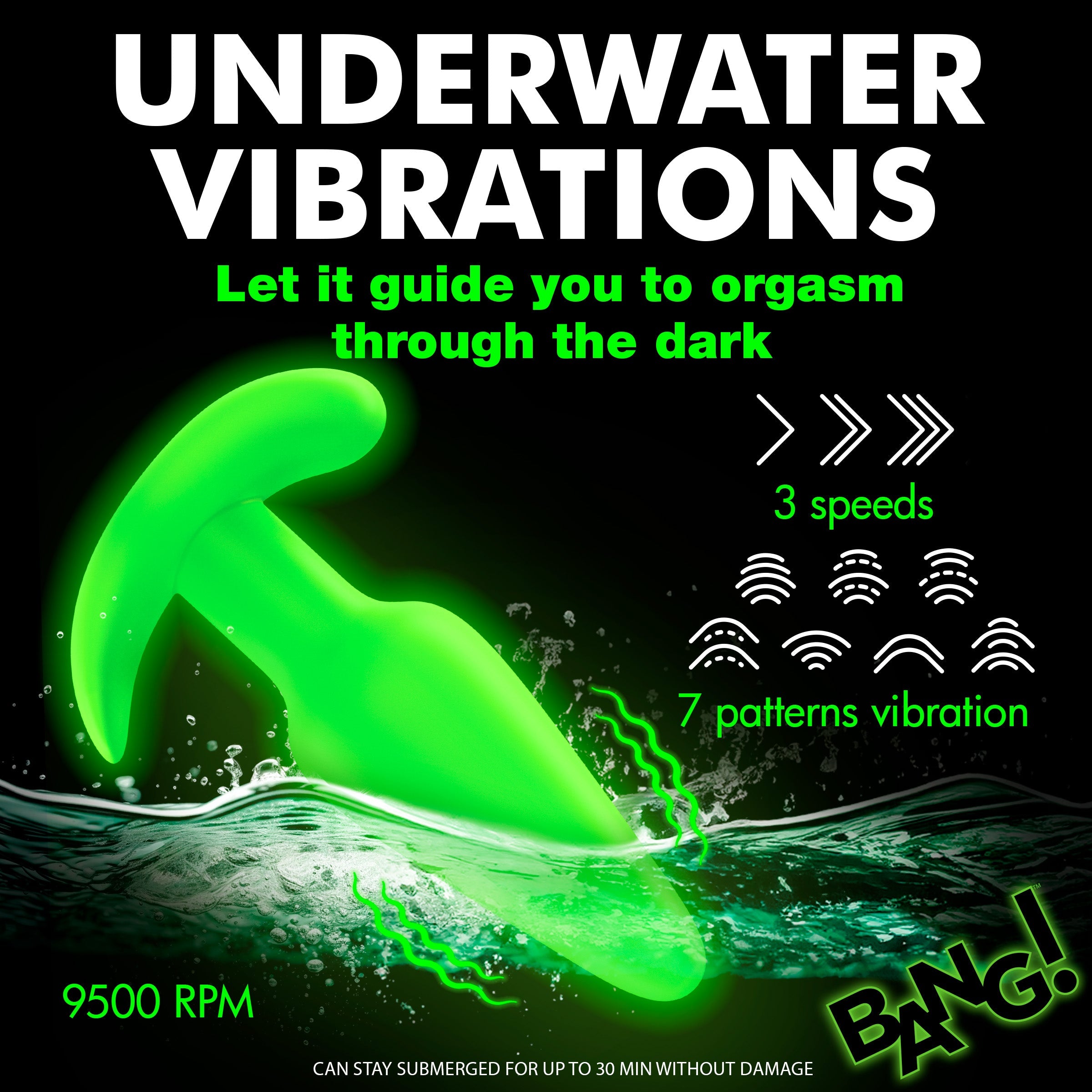Glow-in-the-Dark Silicone Butt Plug Glow-in-the-Dark Silicone Butt Plug