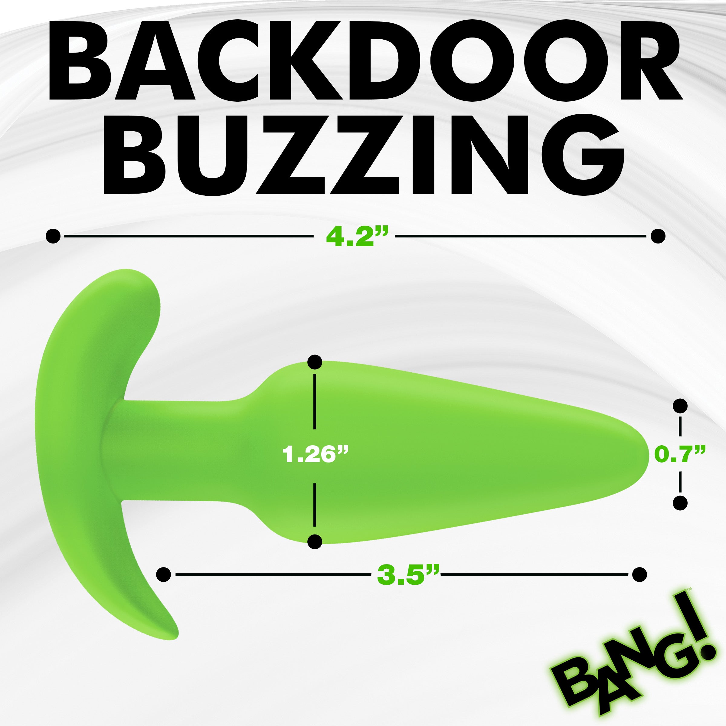 Glow-in-the-Dark Silicone Butt Plug Glow-in-the-Dark Silicone Butt Plug