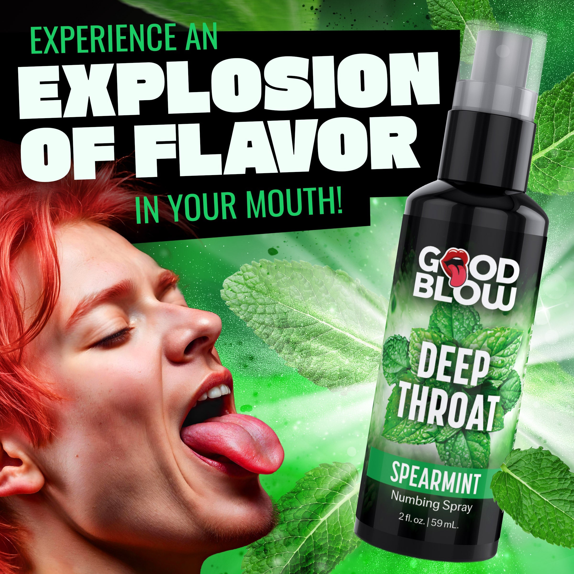 Deep Throat Mint Numbing Spray