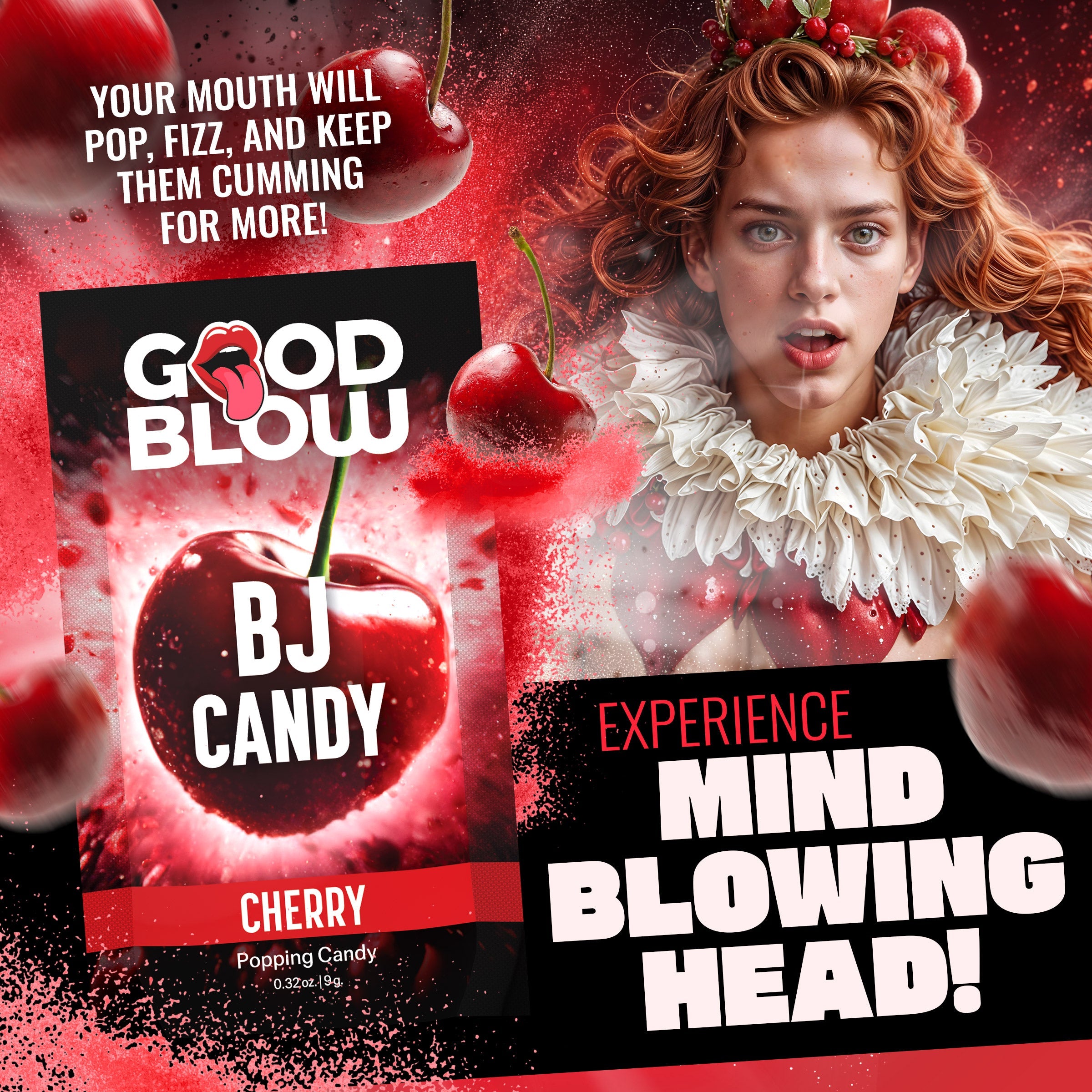 Good Blow Cherry Popping BJ Candy