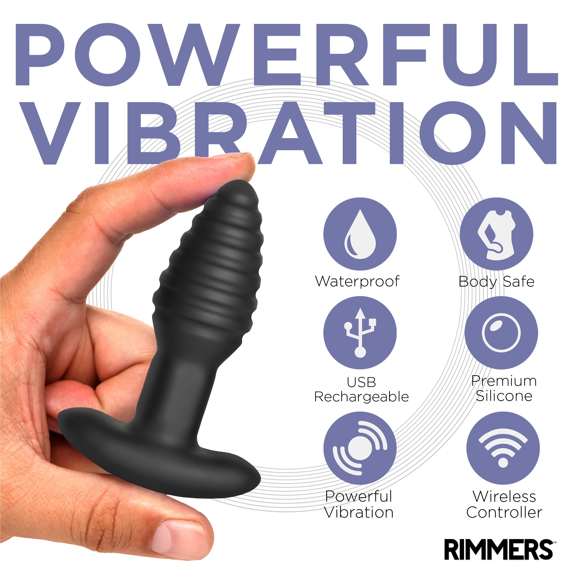 Model-E Vibrating Rimming Plug w/ Remote Control Model-E Vibrating Rimming Plug w/ Remote Control