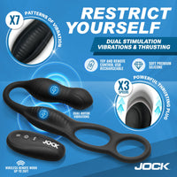 Enhancers Hyper Thrusting & Vibrating Anal Plug with Cock Ring