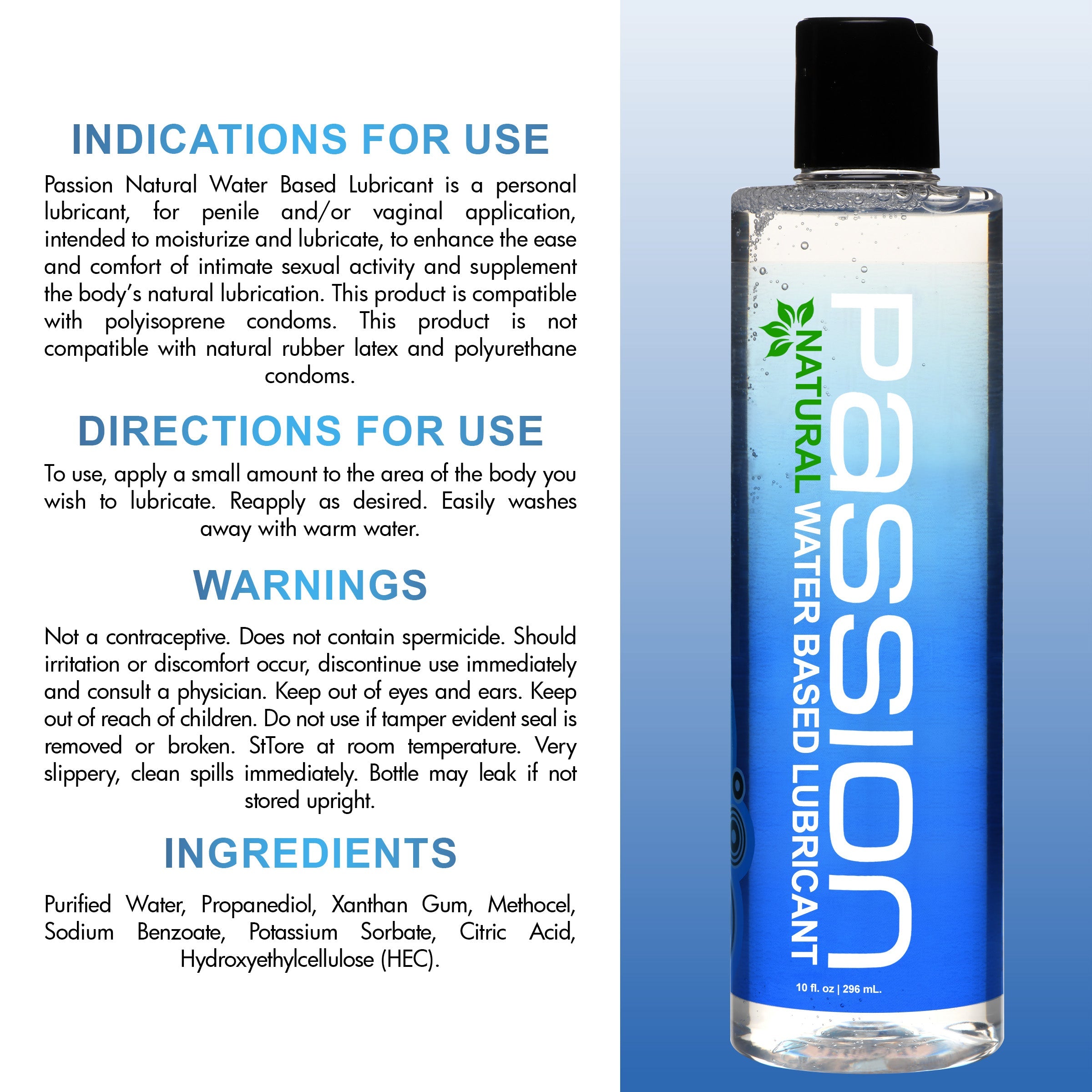 Passion Natural Water-Based Lube