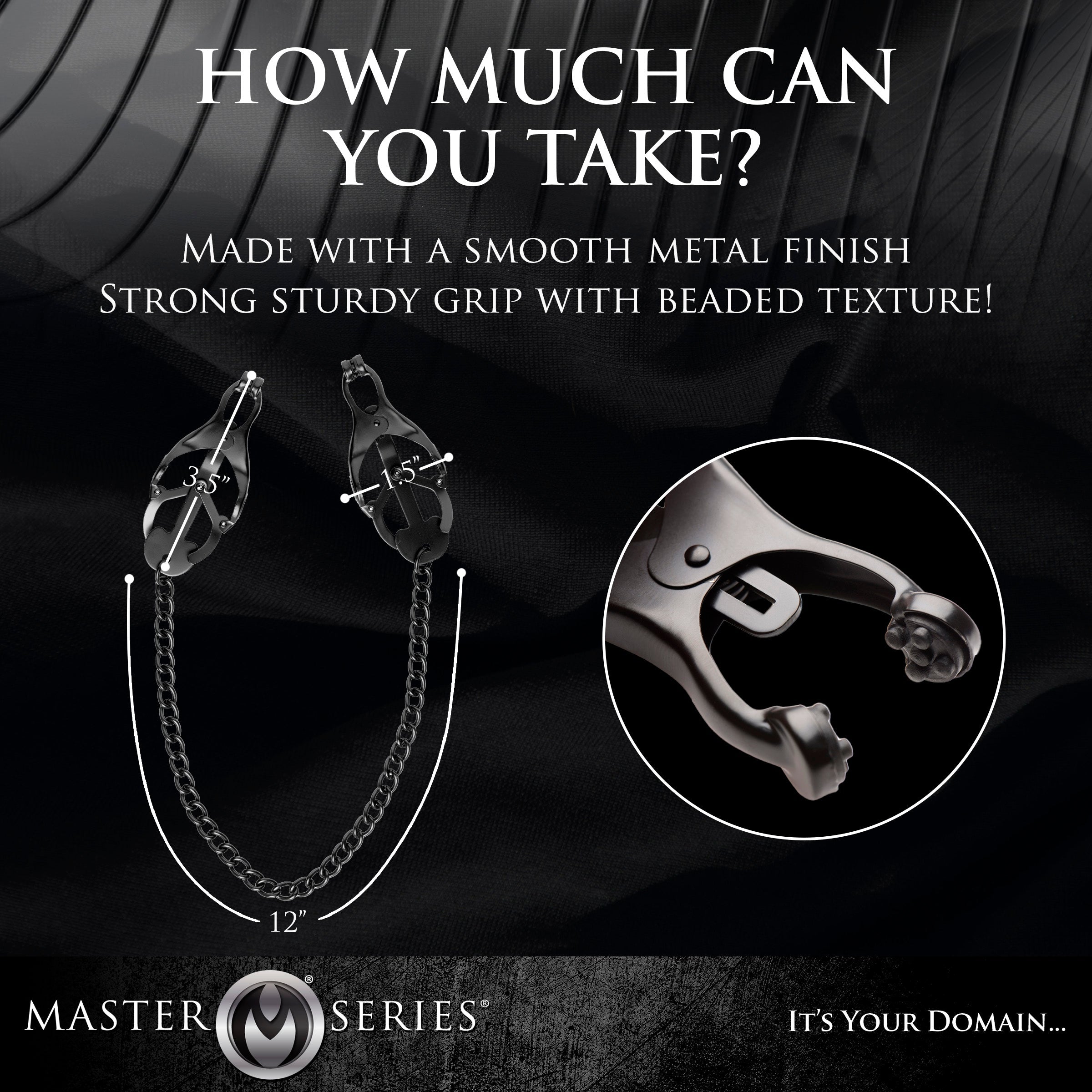 Black Japanese Nipple Clamps Black Japanese Nipple Clamps