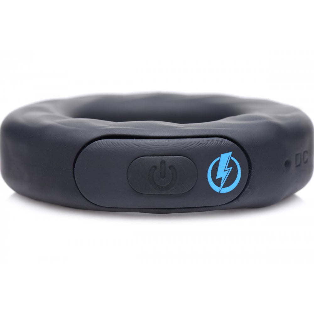 E-Stim Pro Silicone Vibrating Cock Ring with Remote Control