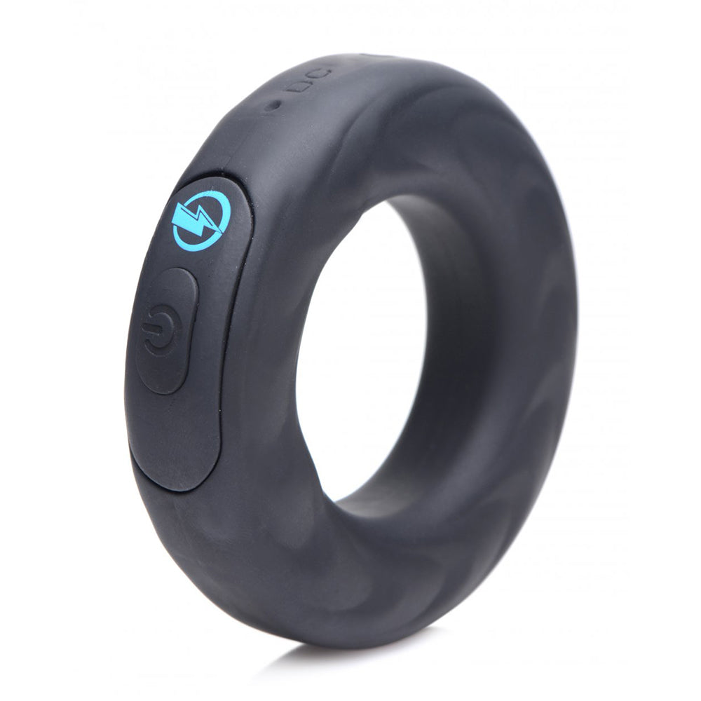 E-Stim Pro Silicone Vibrating Cock Ring with Remote Control