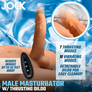 JOCK Male Masturbator with Thrusting Dildo