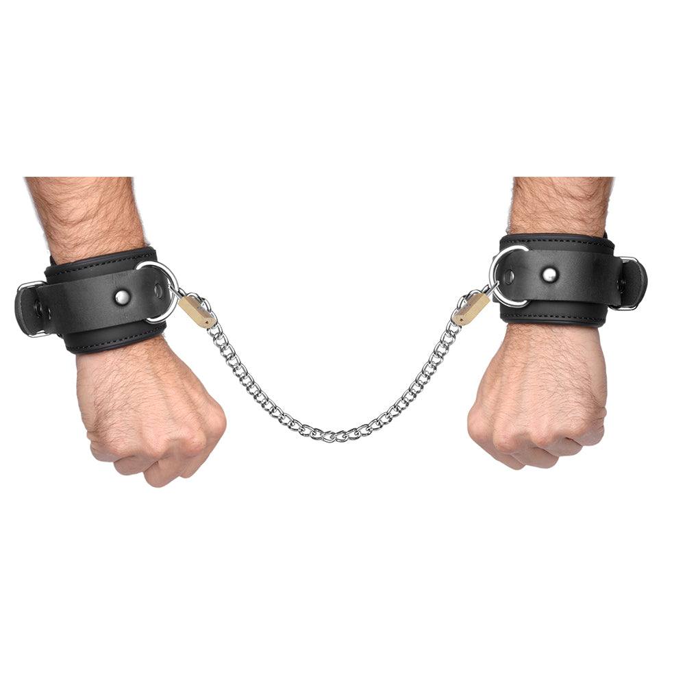 Neoprene Buckle Cuffs with Locking Chain