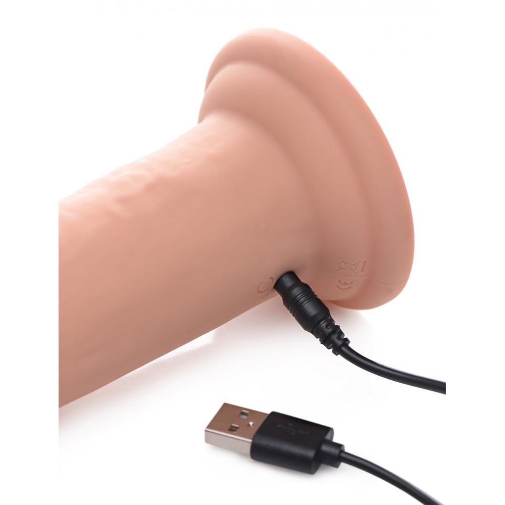 7X Inflatable and Vibrating Remote Control Silicone Dildo - 8 Inch 7X Inflatable and Vibrating Remote Control Silicone Dildo - 8 Inch