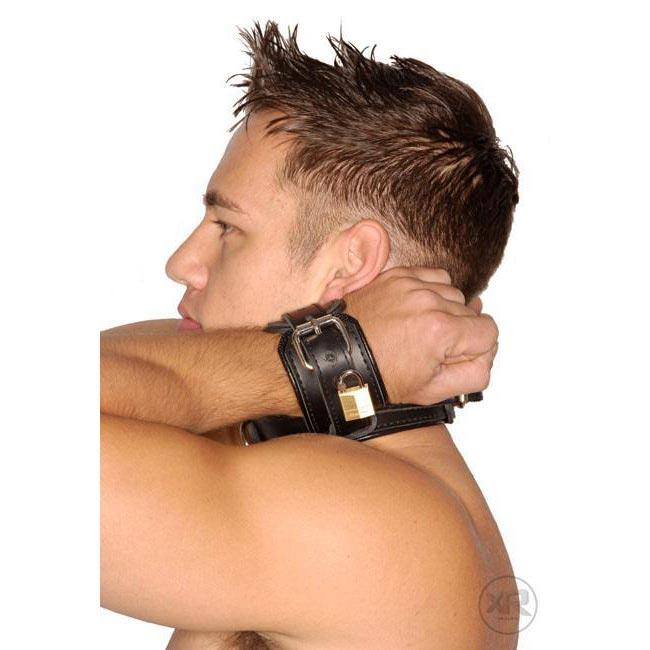 Strict Leather Wrist-to-Neck Restraint