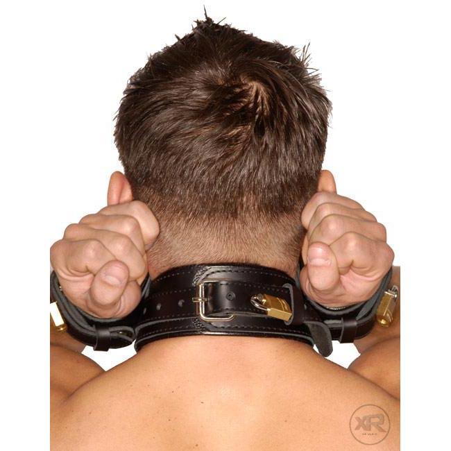 Strict Leather Wrist-to-Neck Restraint