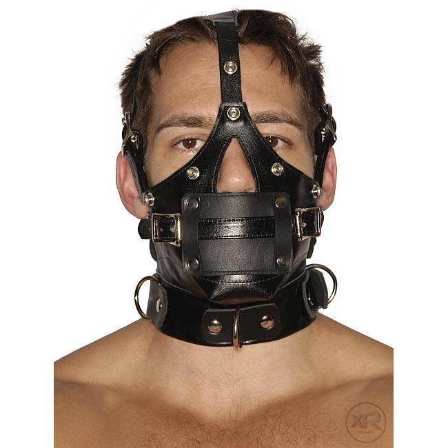 Strict Leather Premium Muzzle with Blindfold and Gag