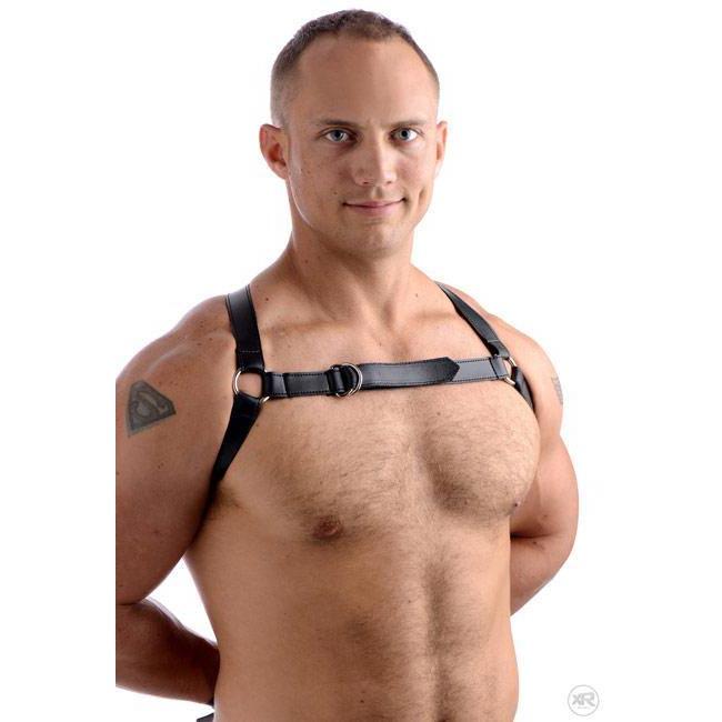 Easy Access Thigh and Wrist Cuffs with Bondage Chest Harness