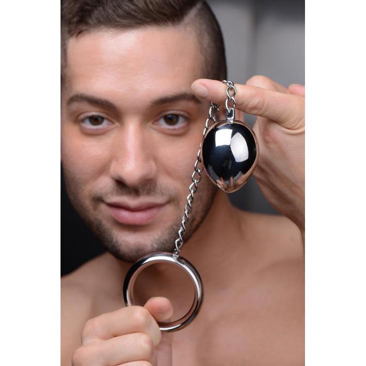 Stainless Steel Cock Ring and Anal Plug