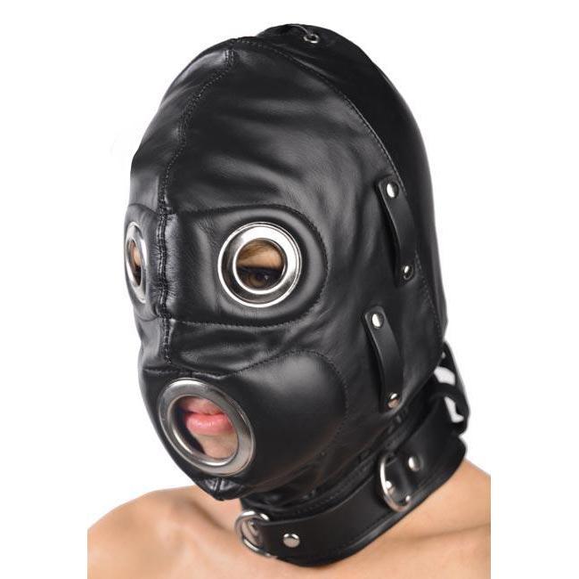 The Total Lock Down Leather Hood